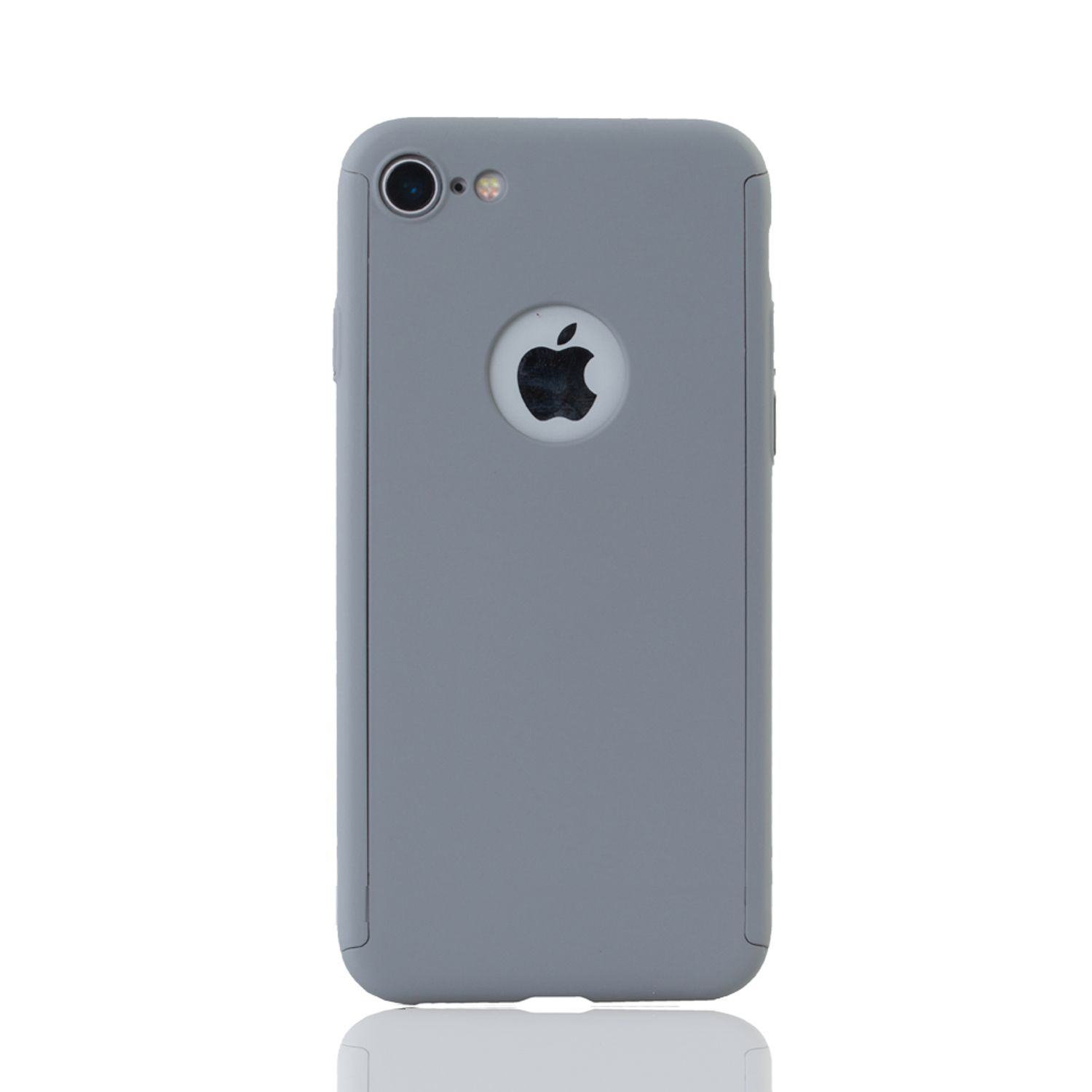 KÖNIG DESIGN Handyhülle Cover, Grau iPhone Grad Schutz, / 6 6s Plus, Full 360 Apple