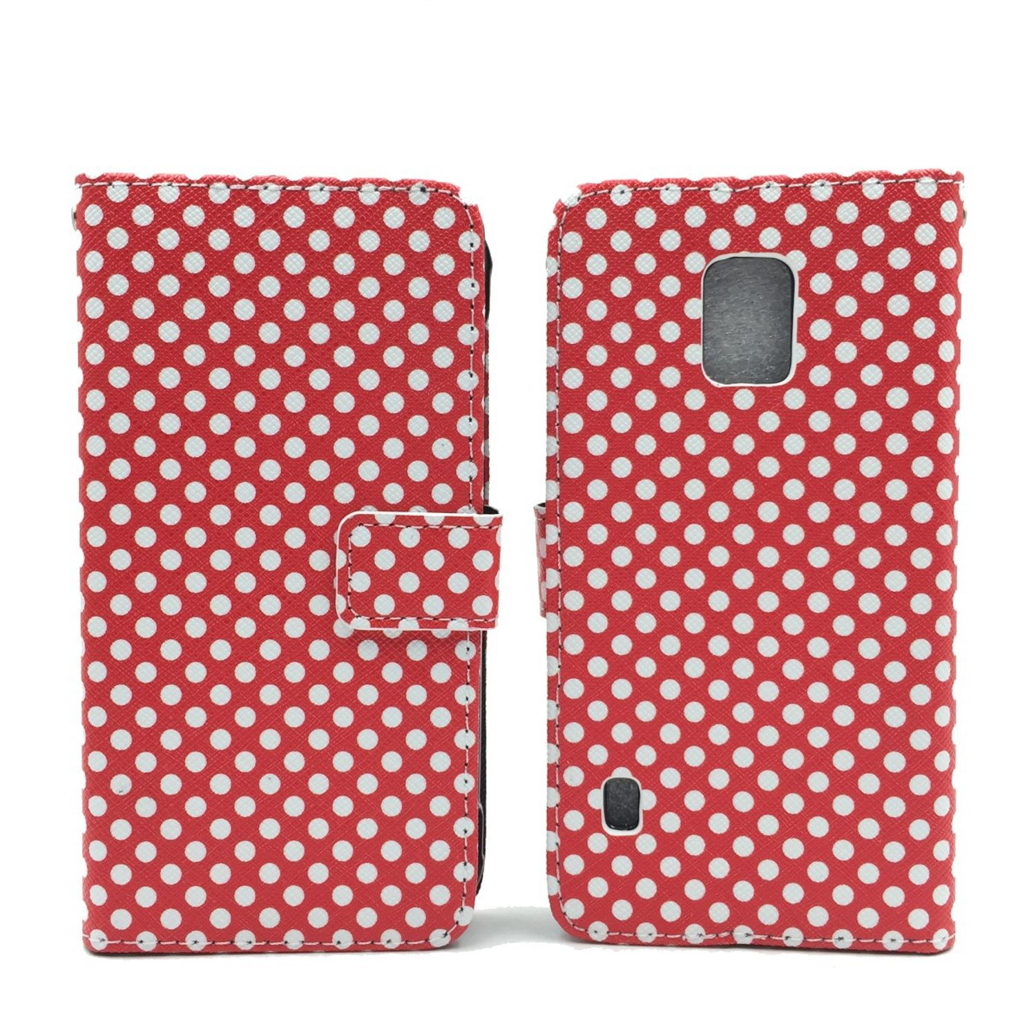 Rot Handyhülle, S5 Galaxy Active, Bookcover, DESIGN KÖNIG Samsung,