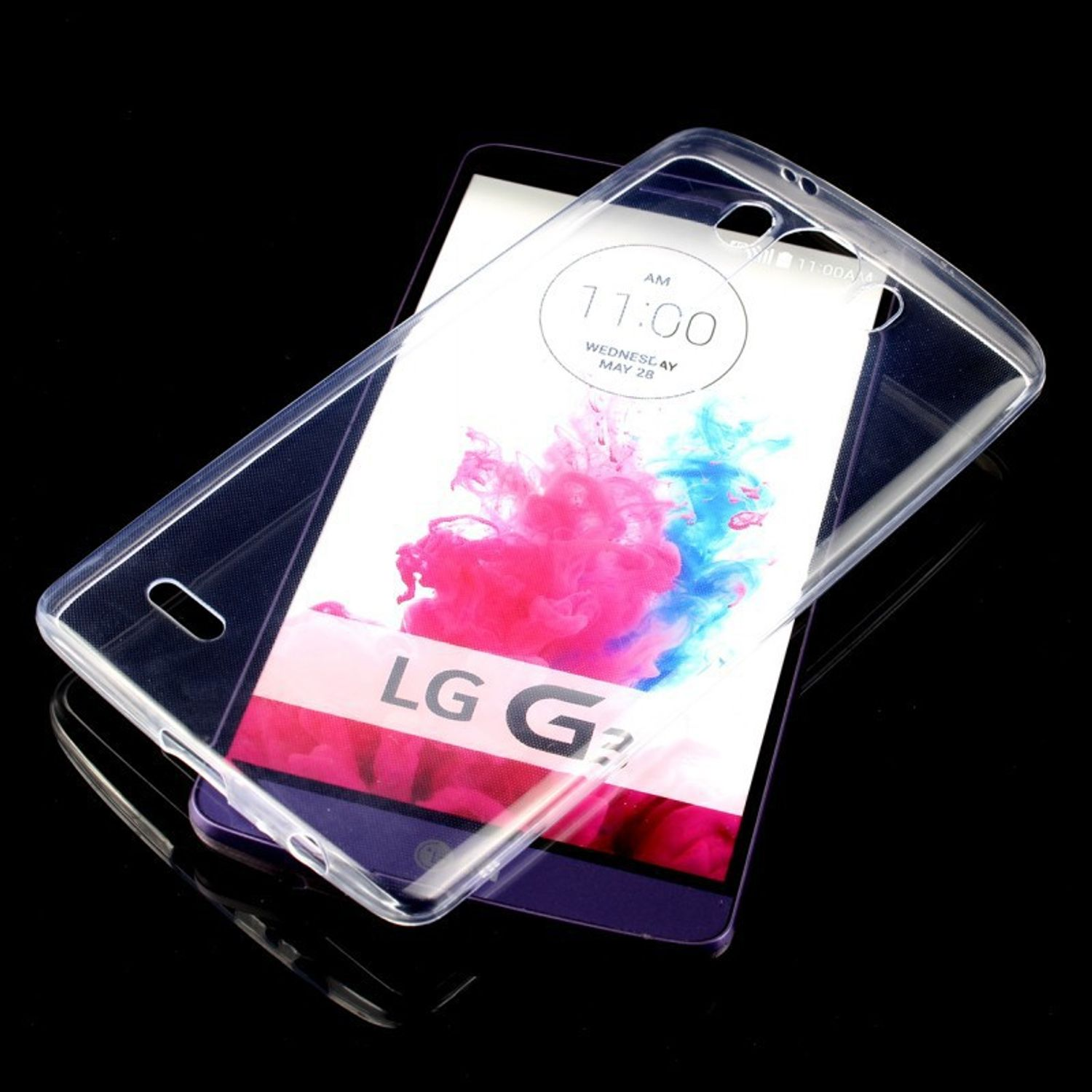 KÖNIG DESIGN Handyhülle Ultra Dünn Transparent G3 LG, Backcover, Bumper, S