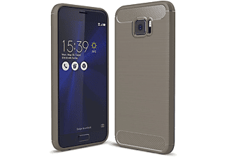 KÖNIG DESIGN Handyhülle Carbon Optik, Backcover, ASUS, Zenfone V V520KL, Grau