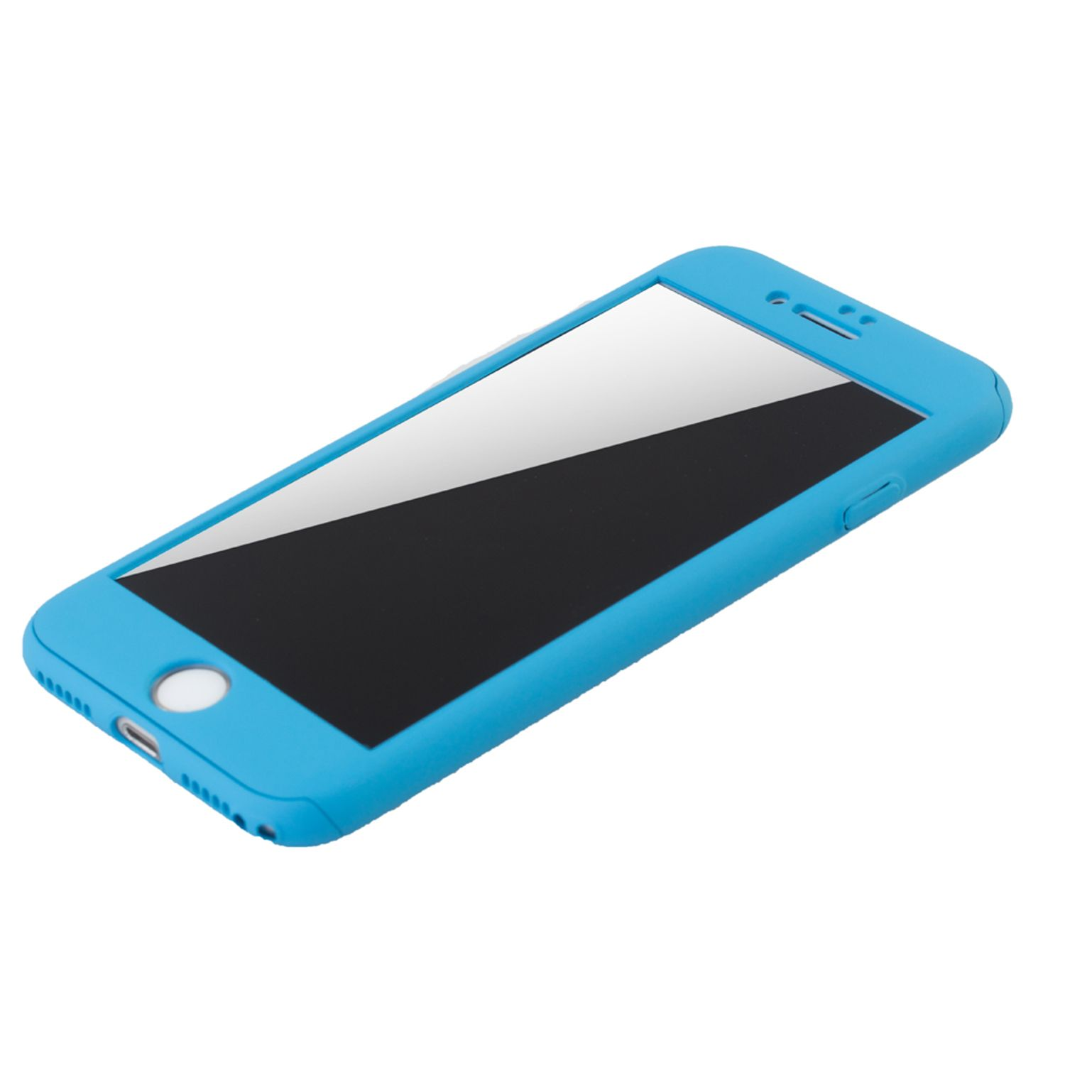 Apple, 8, Cover, Blau iPhone DESIGN Schutzhülle, Full KÖNIG
