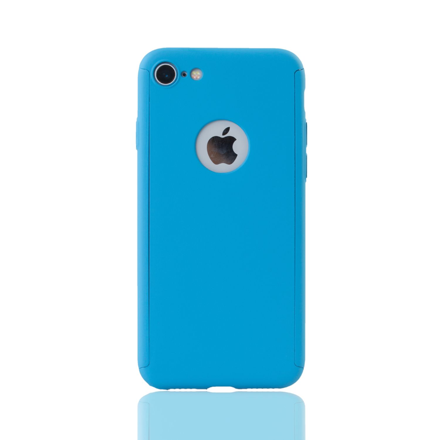 KÖNIG DESIGN Schutzhülle, Blau Apple, 8, Full iPhone Cover