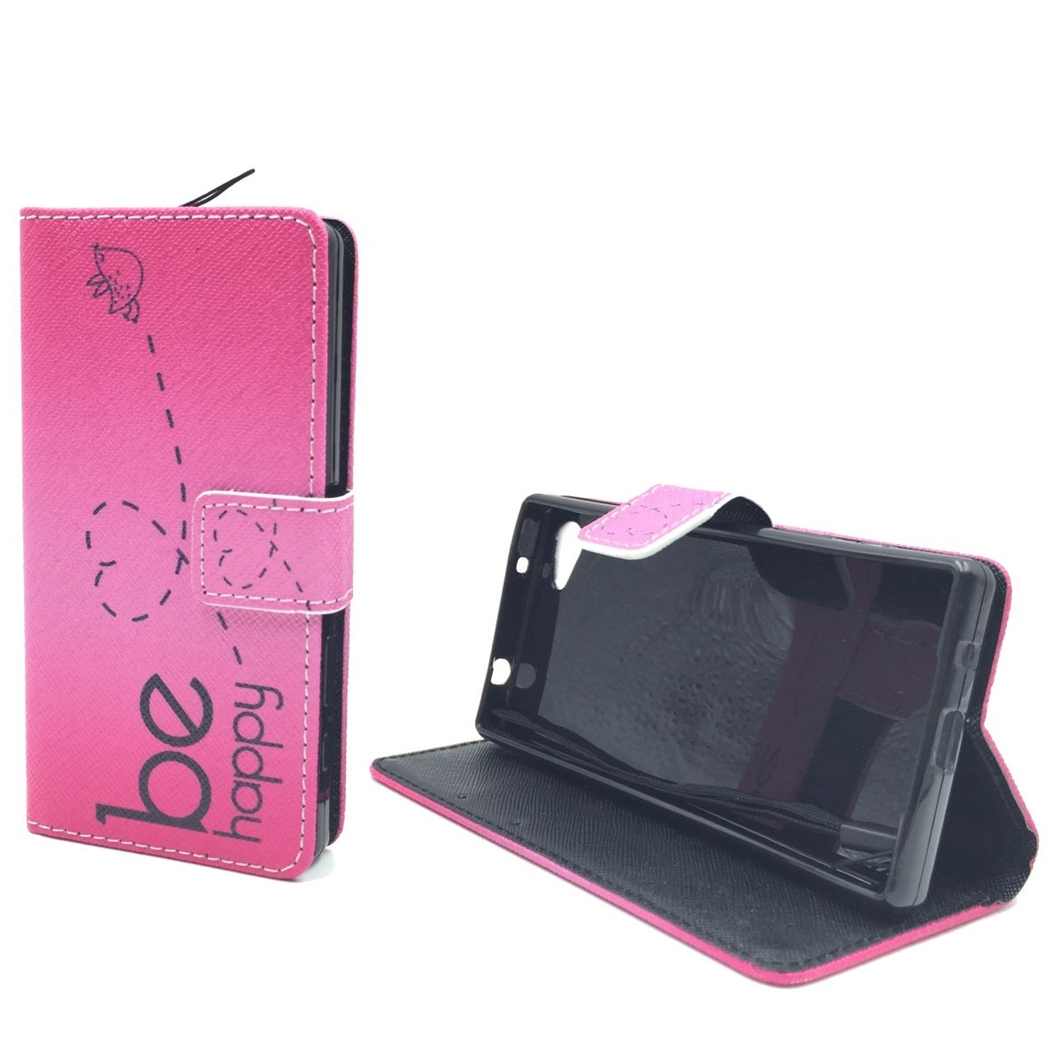 Handyhülle, Sony, Xperia DESIGN Rosa Z5 Compact, Bookcover, KÖNIG