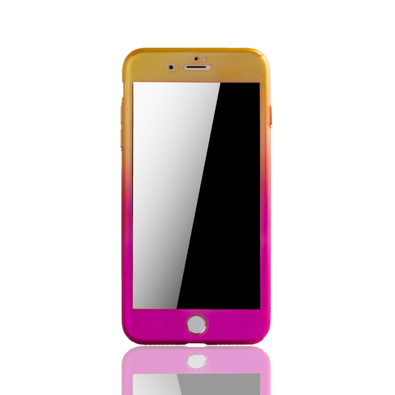 Apple, iPhone DESIGN KÖNIG Schutzhülle, Full 8 Cover, Mehrfarbig Plus,