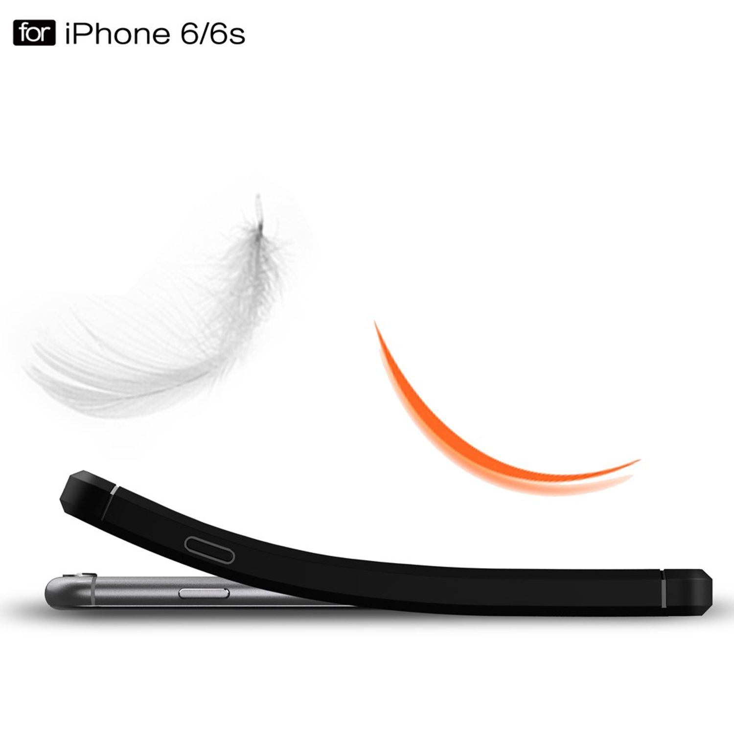 KÖNIG DESIGN Handyhülle Carbon 6s Grau Apple, / iPhone Backcover, 6 Plus, Optik