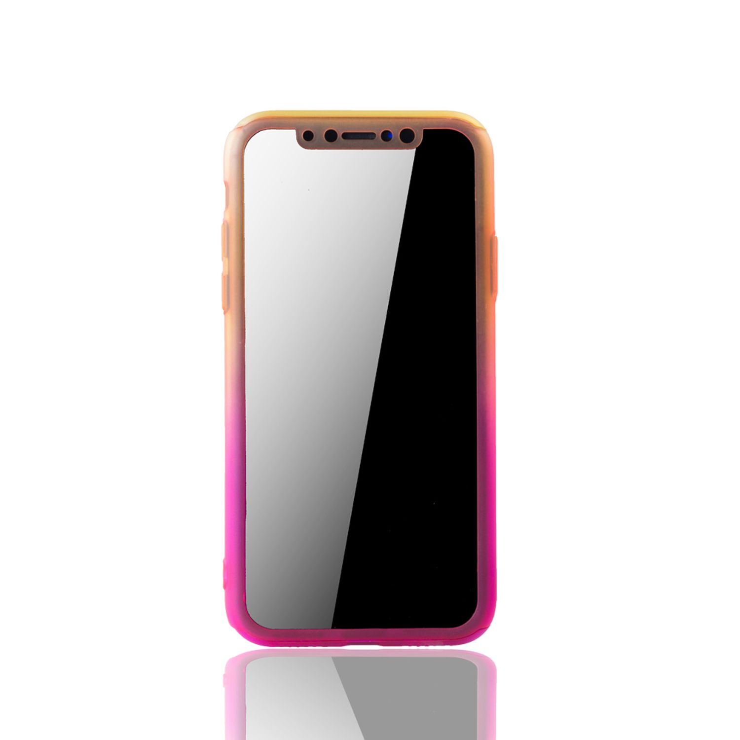iPhone DESIGN Schutzhülle, KÖNIG Mehrfarbig Cover, Apple, Full X,
