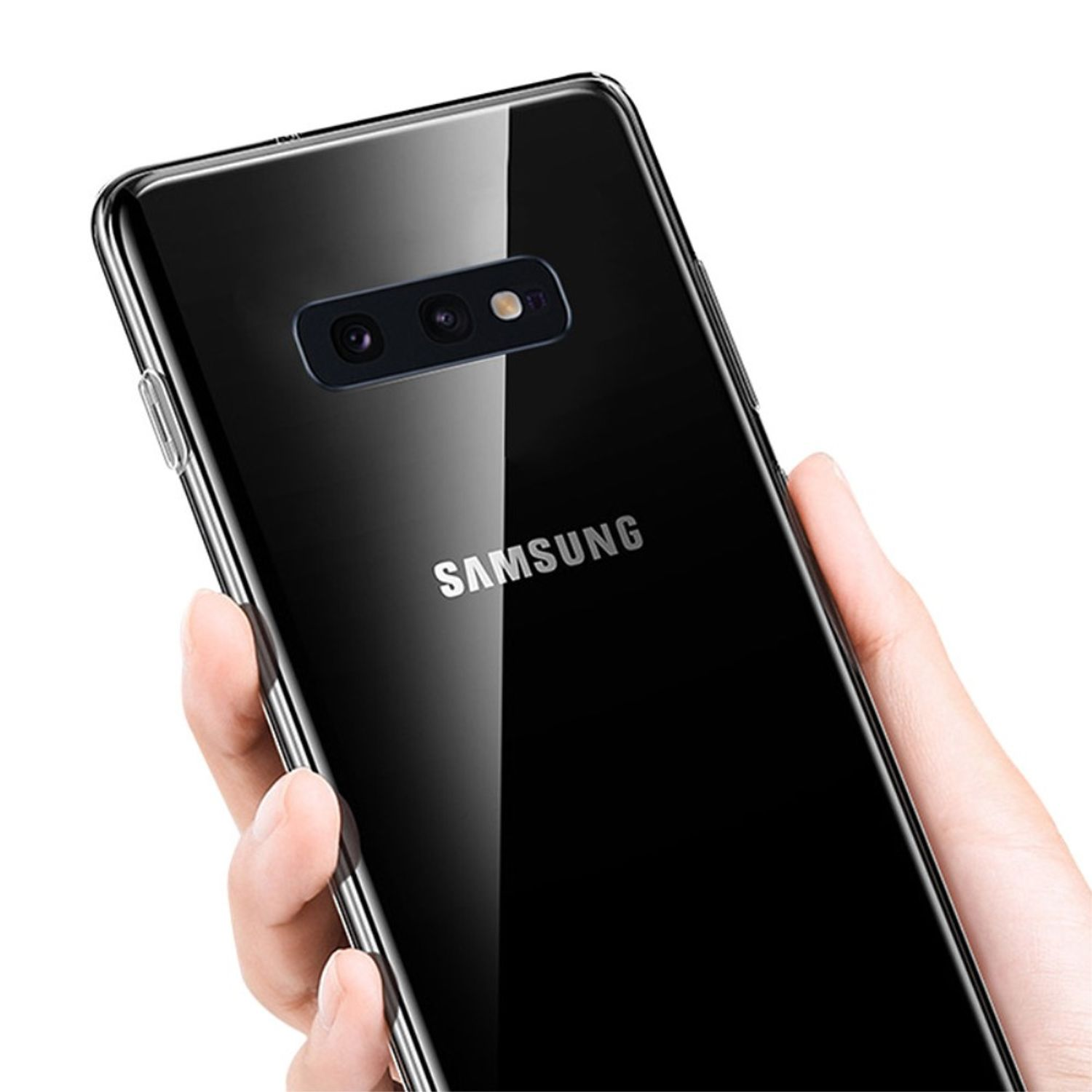 Ultra Handyhülle Samsung, Galaxy S10e, Dünn DESIGN Bumper, KÖNIG Backcover, Transparent