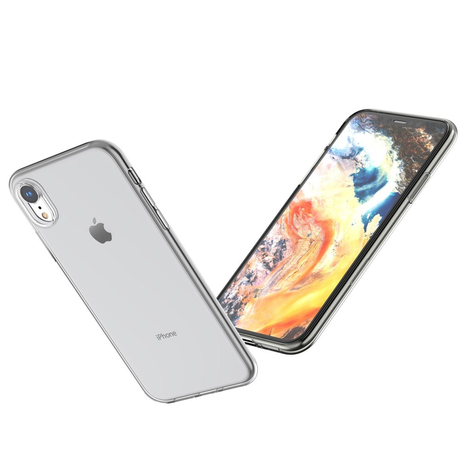 iPhone Dünn KÖNIG Bumper, Ultra Transparent DESIGN XR, Apple, Handyhülle Backcover,