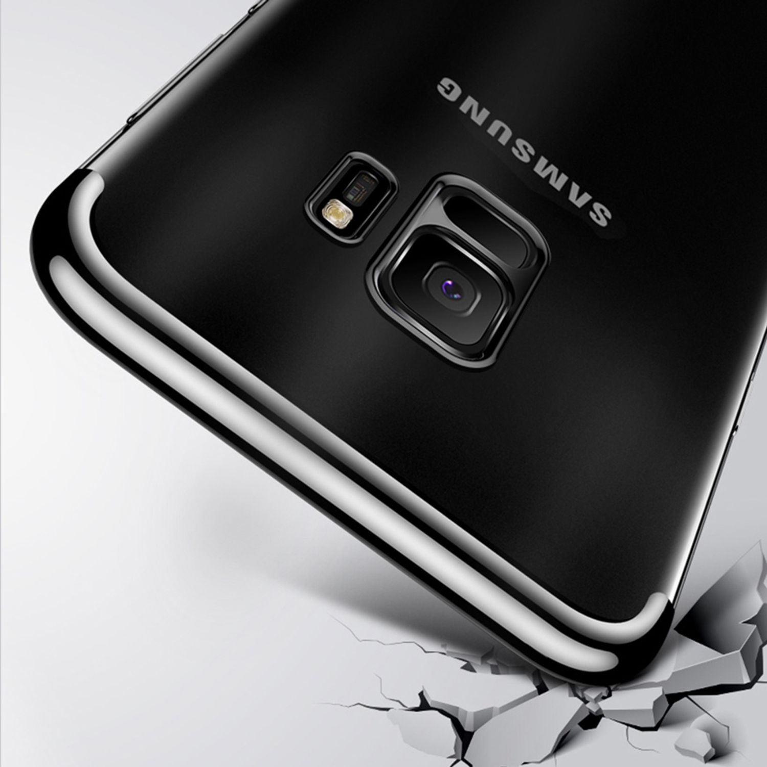 KÖNIG DESIGN Schutzhülle, Silber Samsung, Galaxy Backcover, S9