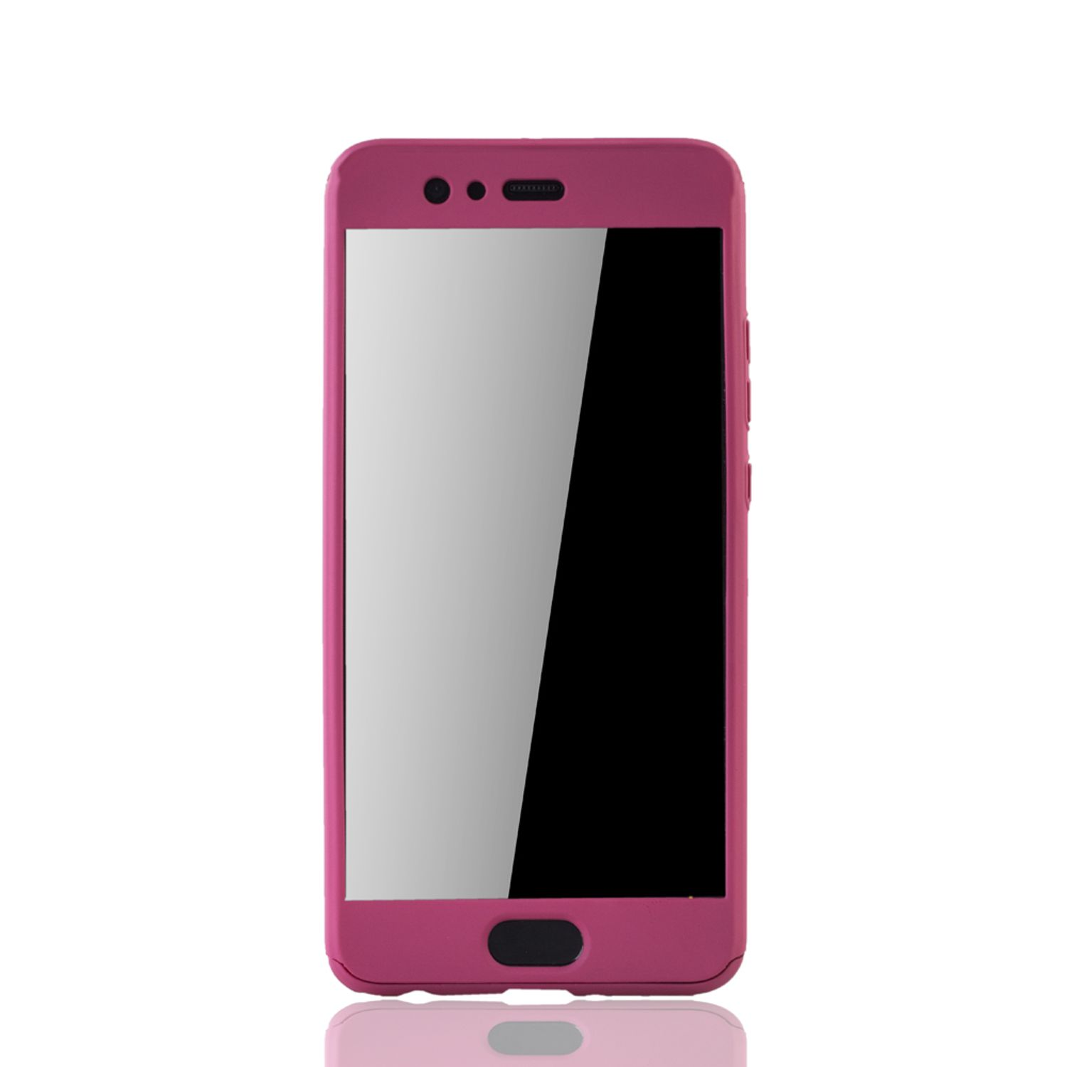KÖNIG DESIGN Schutzhülle, Full Cover, Huawei, Pink P10 Plus