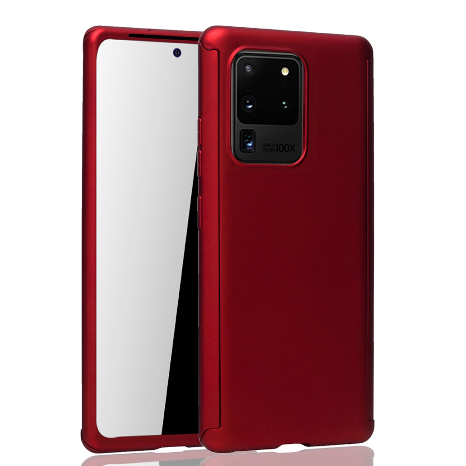 KÖNIG DESIGN Schutzhülle, Full Ultra, Galaxy Cover, S20 Samsung, Rot
