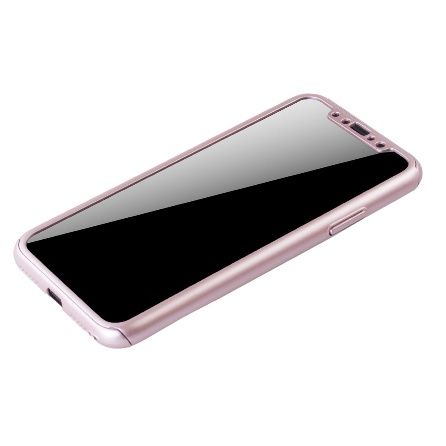 DESIGN Full iPhone Apple, Cover, Schutzhülle, X, KÖNIG Pink