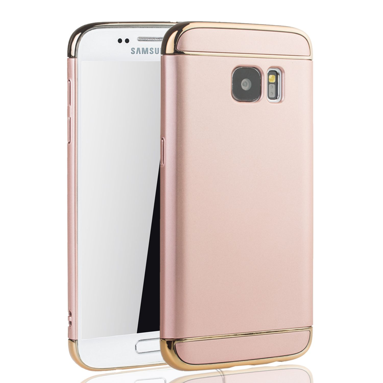 KÖNIG DESIGN Galaxy S7, Rosa Samsung, Backcover, Schutzhülle
