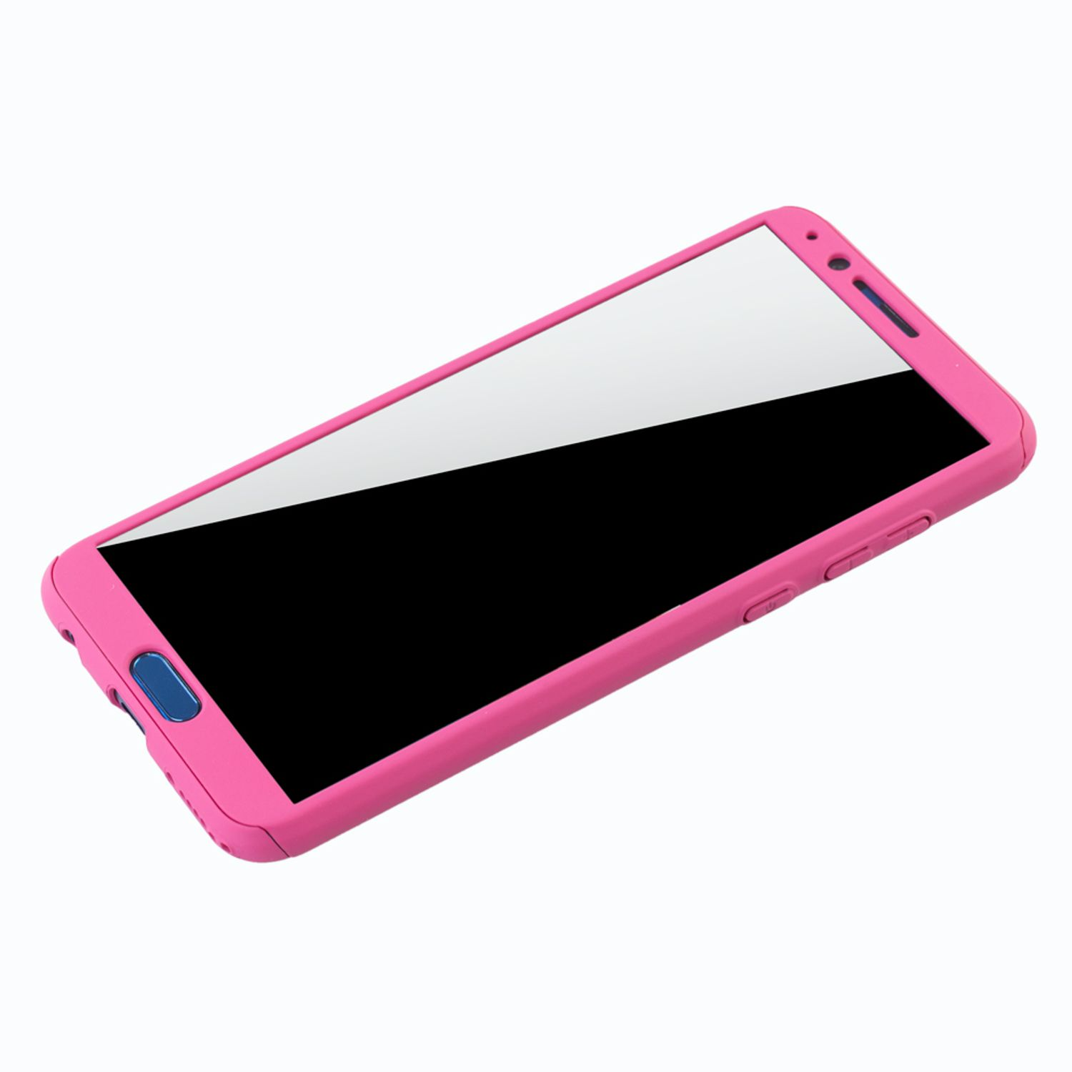 KÖNIG DESIGN Schutzhülle, Full Pink 10, Huawei, View Cover, Honor