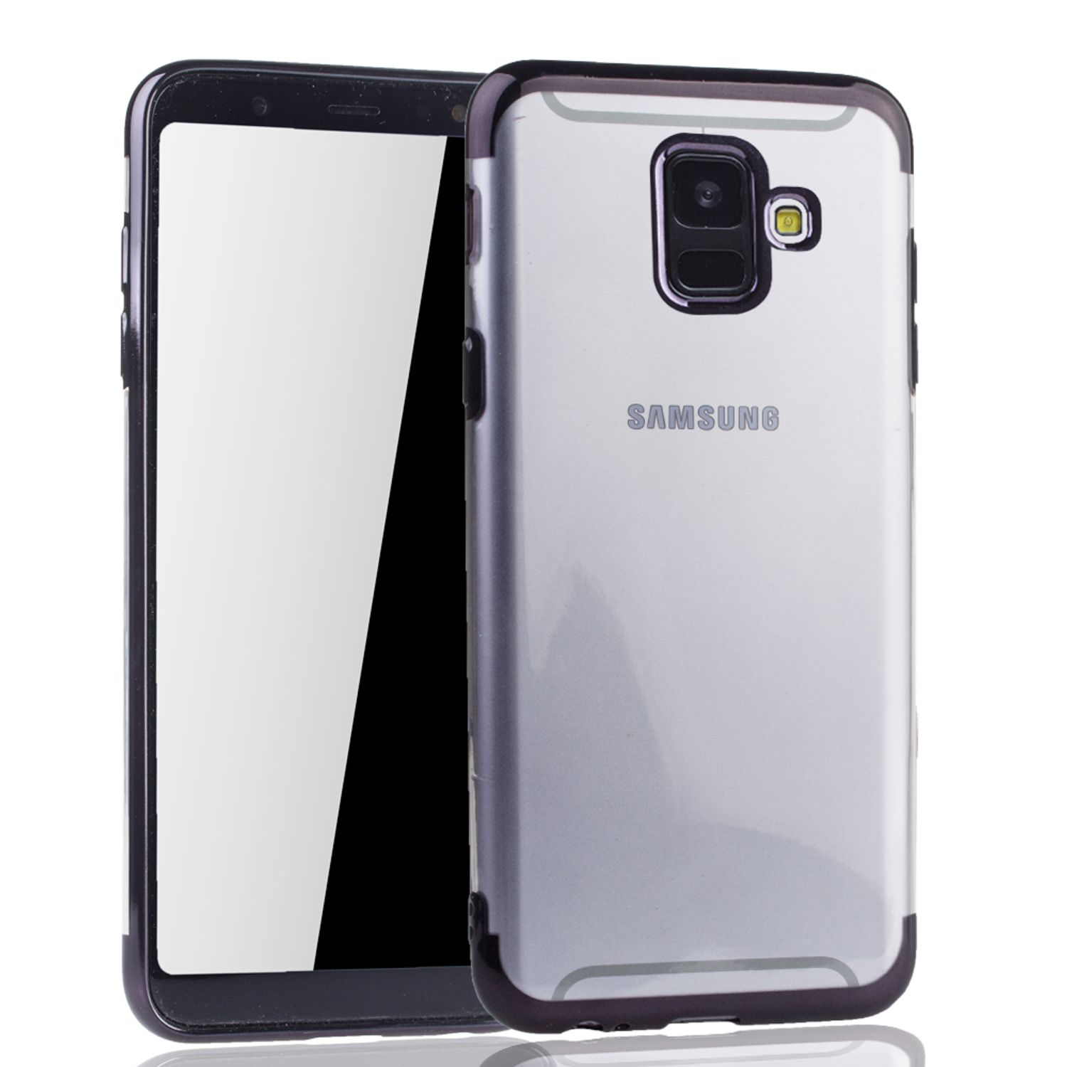 Schwarz Samsung, Schutzhülle, KÖNIG DESIGN A6 Galaxy Backcover, (2018),