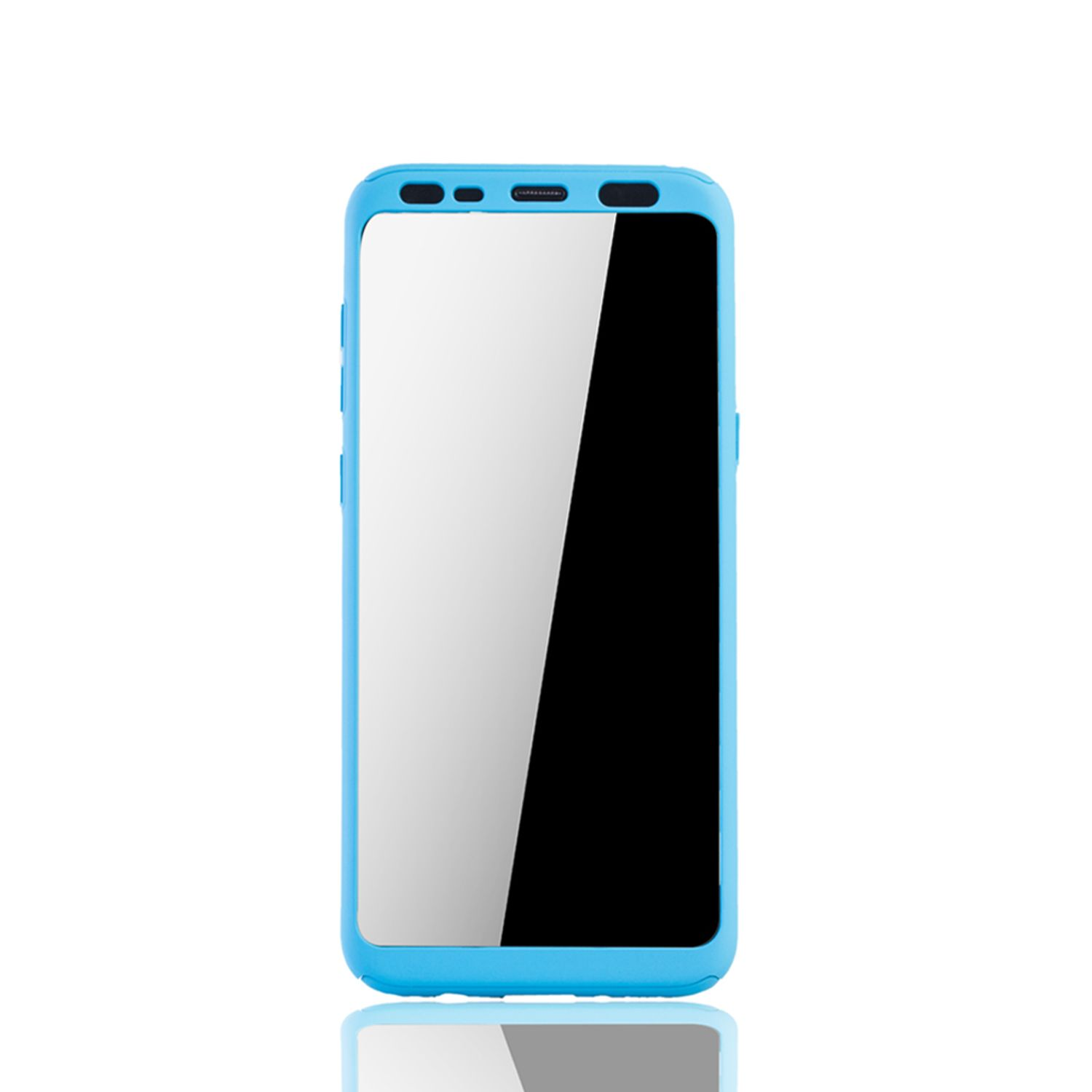 DESIGN S8, Galaxy Schutzhülle, KÖNIG Blau Cover, Full Samsung,