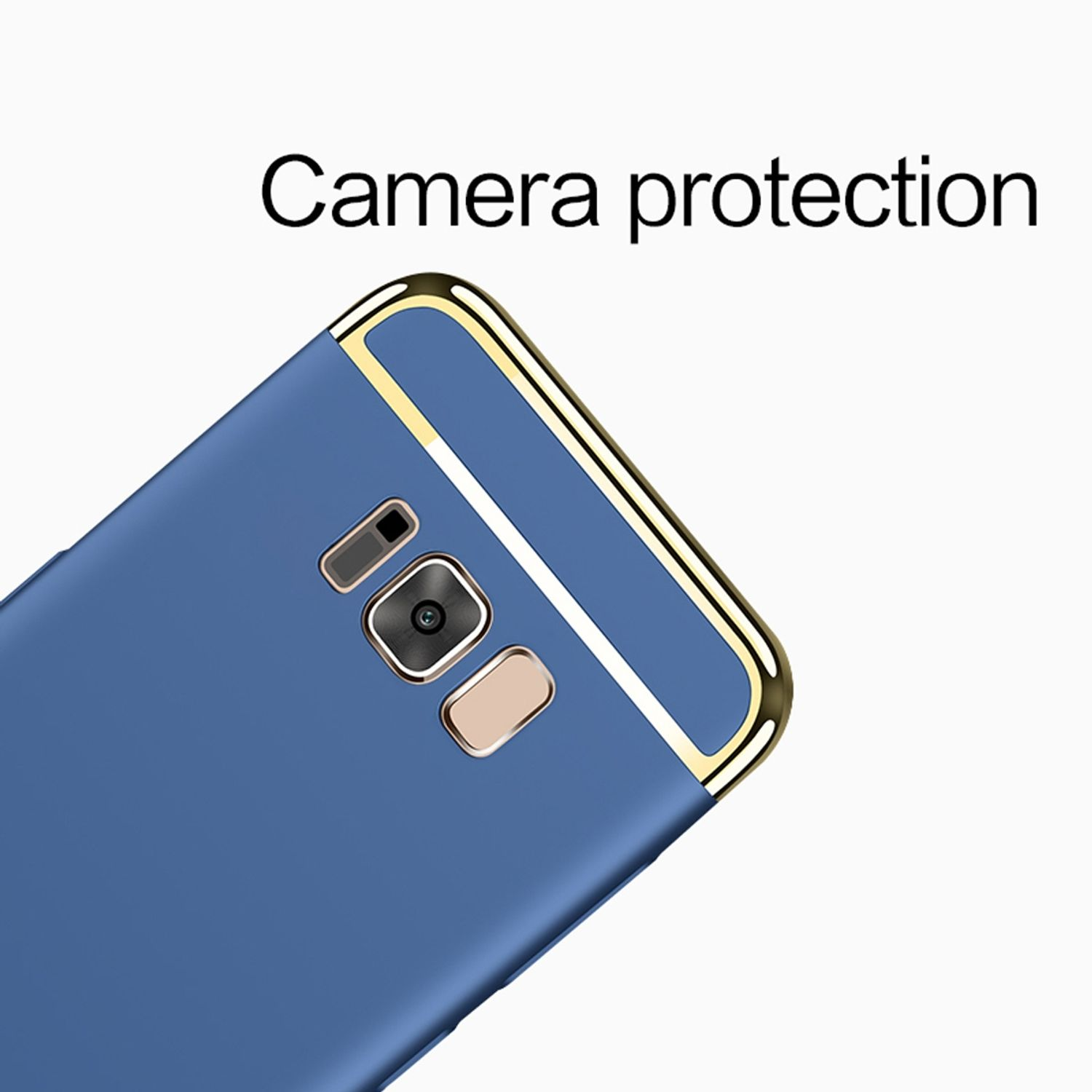 Samsung, KÖNIG S8 DESIGN Backcover, Gold Schutzhülle, Galaxy Plus,