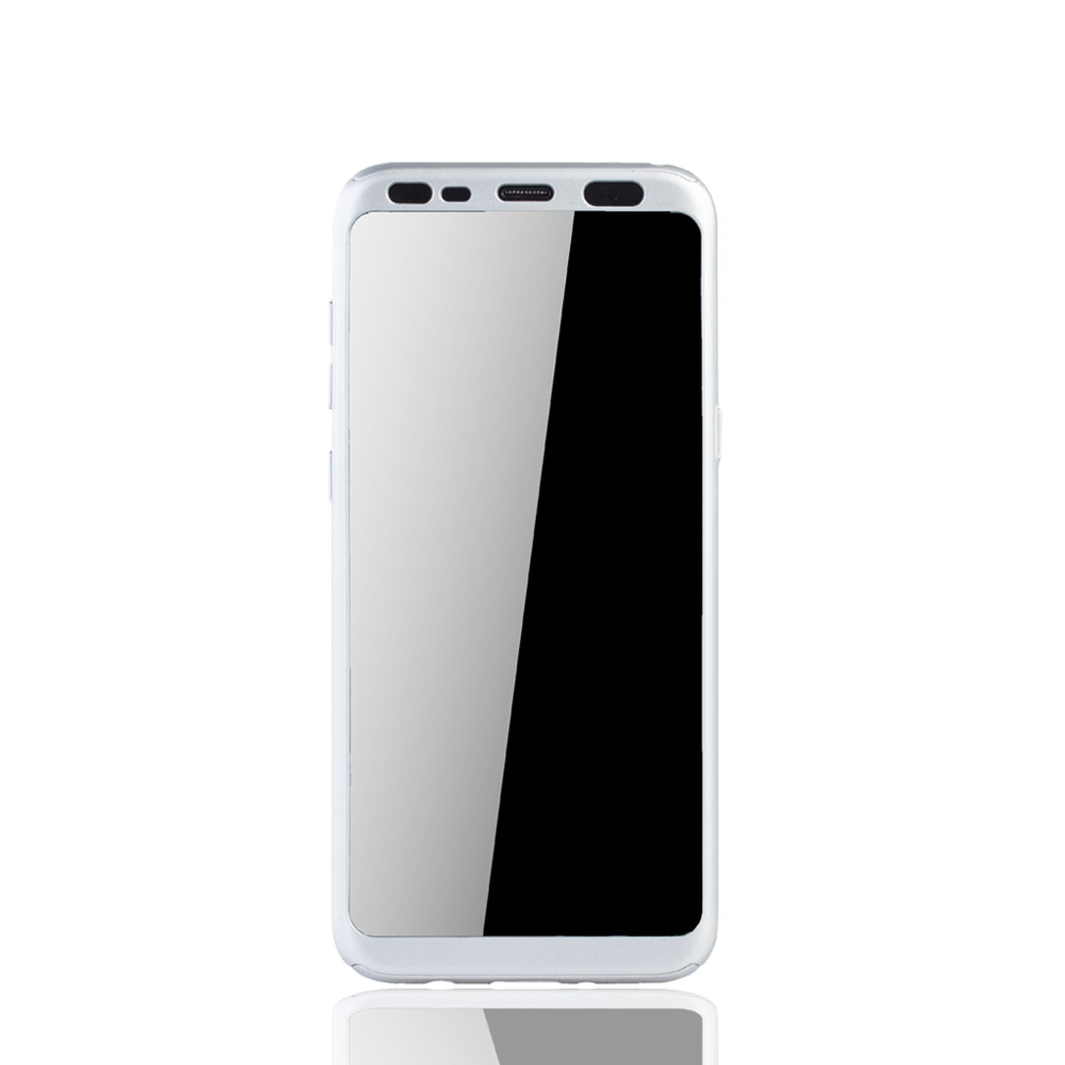 DESIGN Cover, Full S8, Galaxy KÖNIG Samsung, Silber Schutzhülle,
