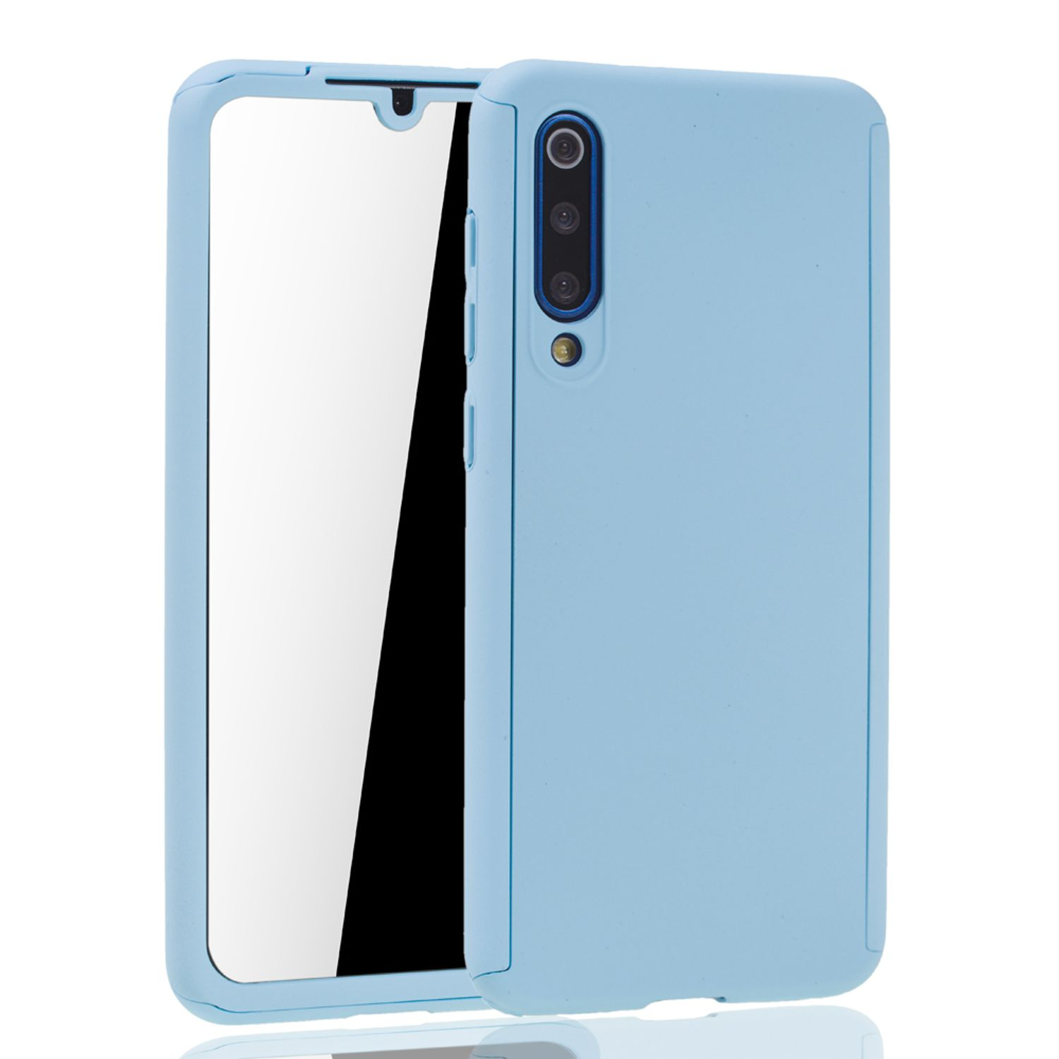 SE, Xiaomi, DESIGN Full Schutzhülle, Cover, Mi KÖNIG Blau 9