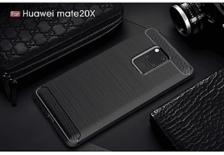 KÖNIG DESIGN Schutzhülle, Backcover, Huawei, Mate 20 X, Schwarz