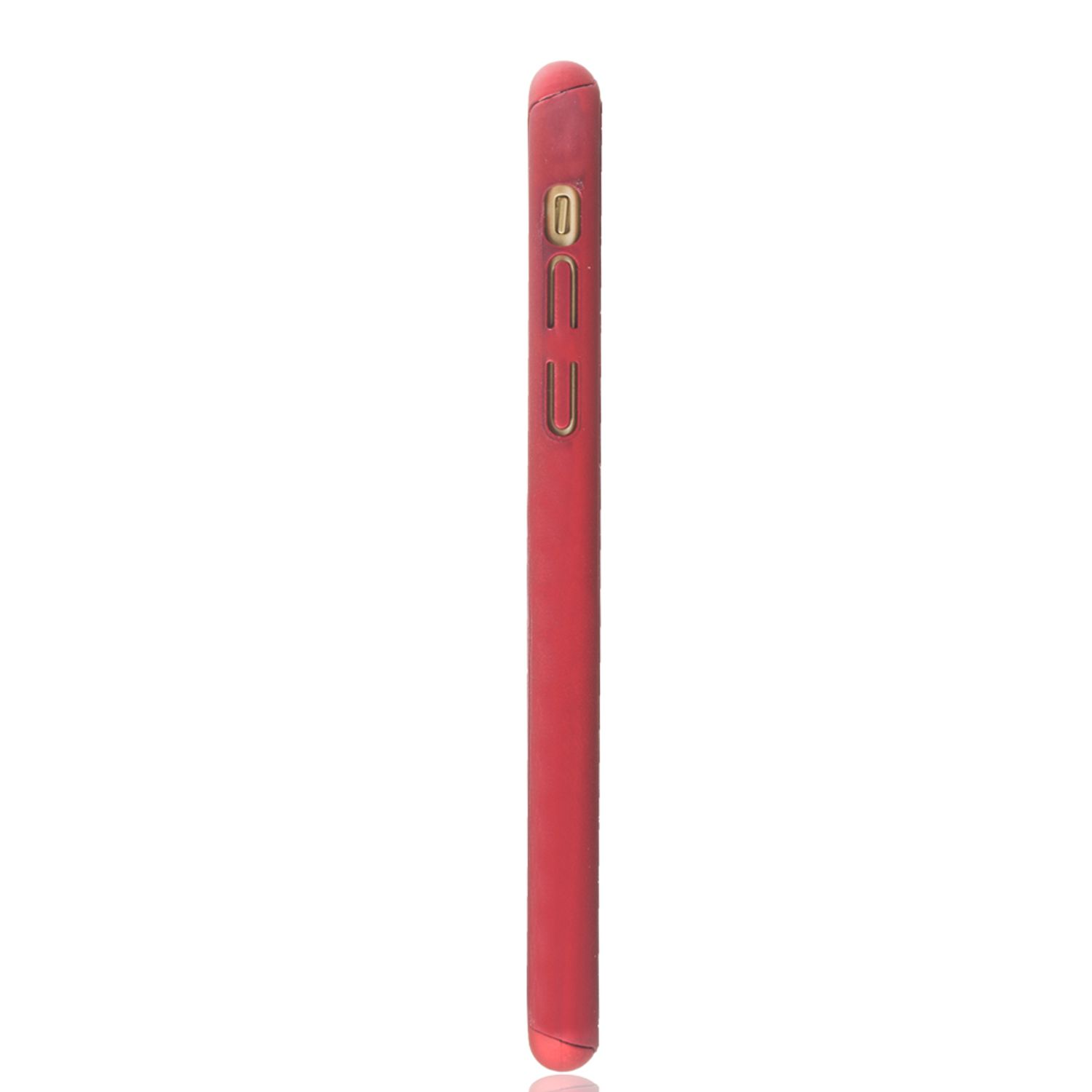 Rot DESIGN iPhone Full Cover, XR, Apple, Schutzhülle, KÖNIG