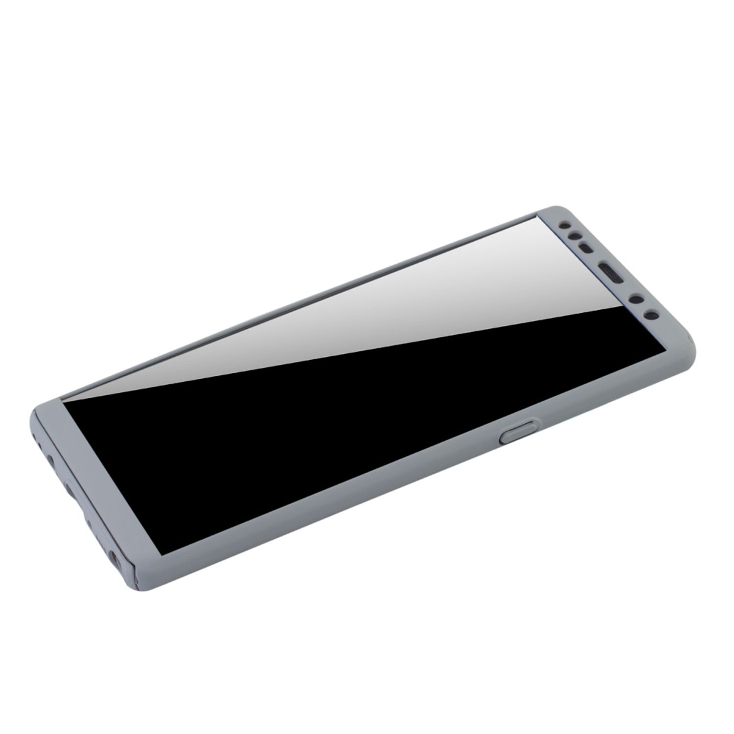 KÖNIG DESIGN Schutzhülle, Full Note Galaxy Cover, Grau Samsung, 8