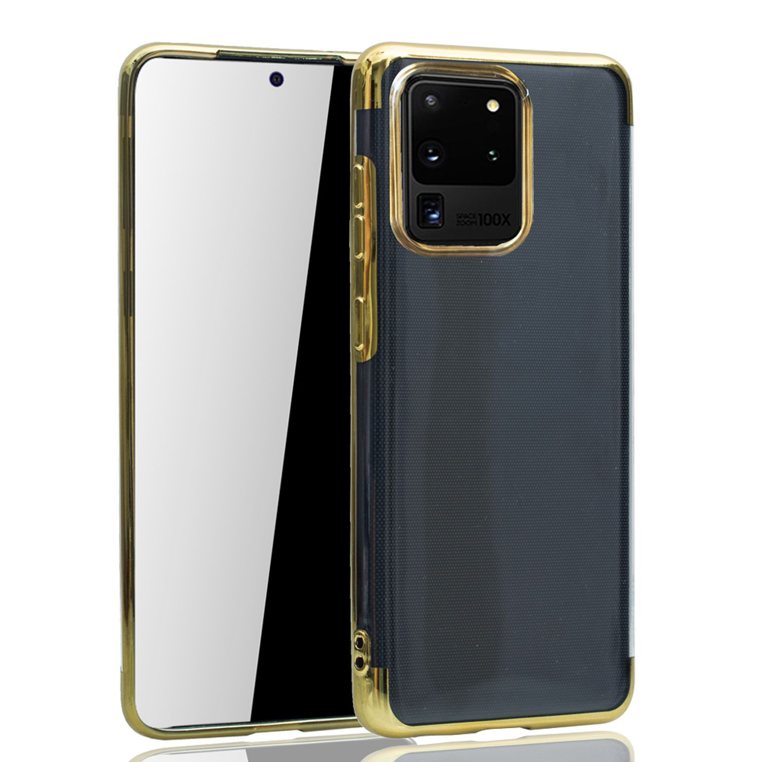 KÖNIG DESIGN S20 Backcover, Ultra, Gold Schutzhülle, Galaxy Samsung