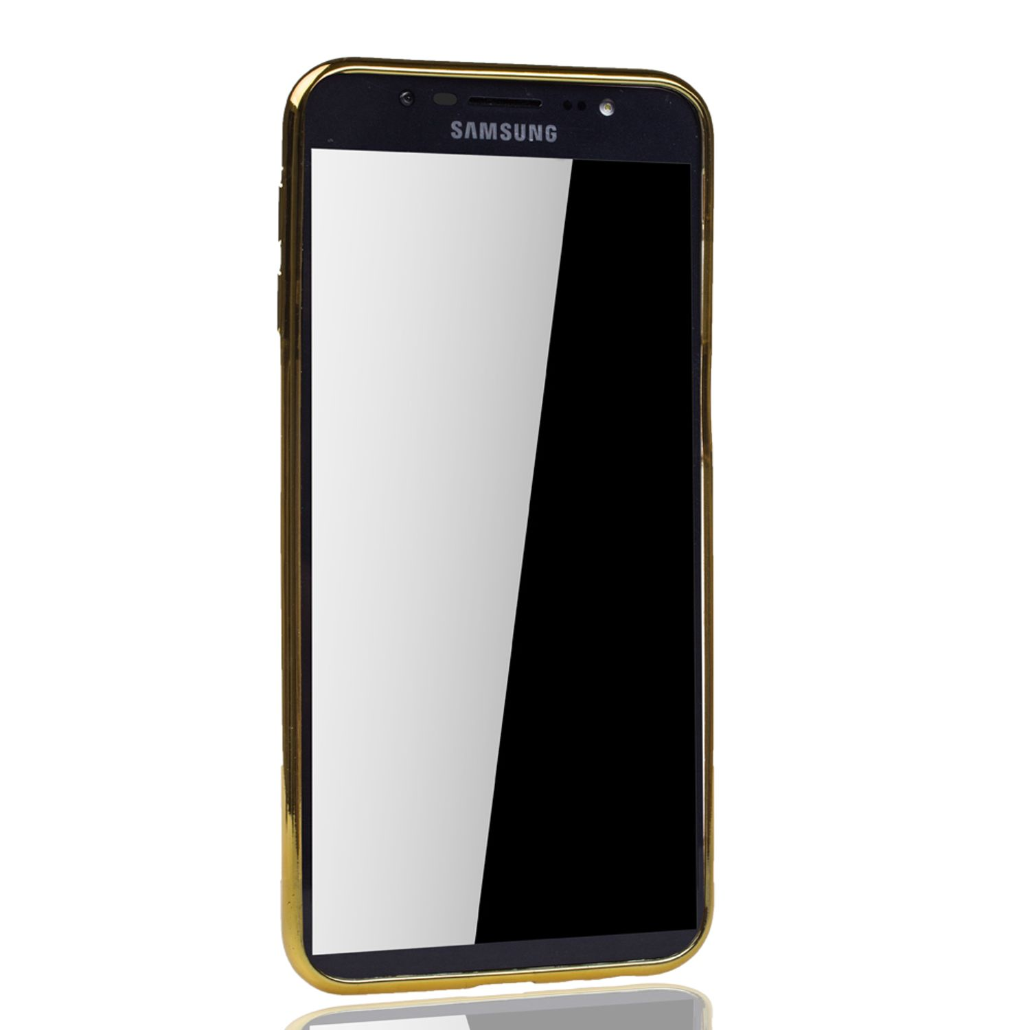 Backcover, Samsung, KÖNIG Gold J6 Galaxy Plus, DESIGN Schutzhülle,