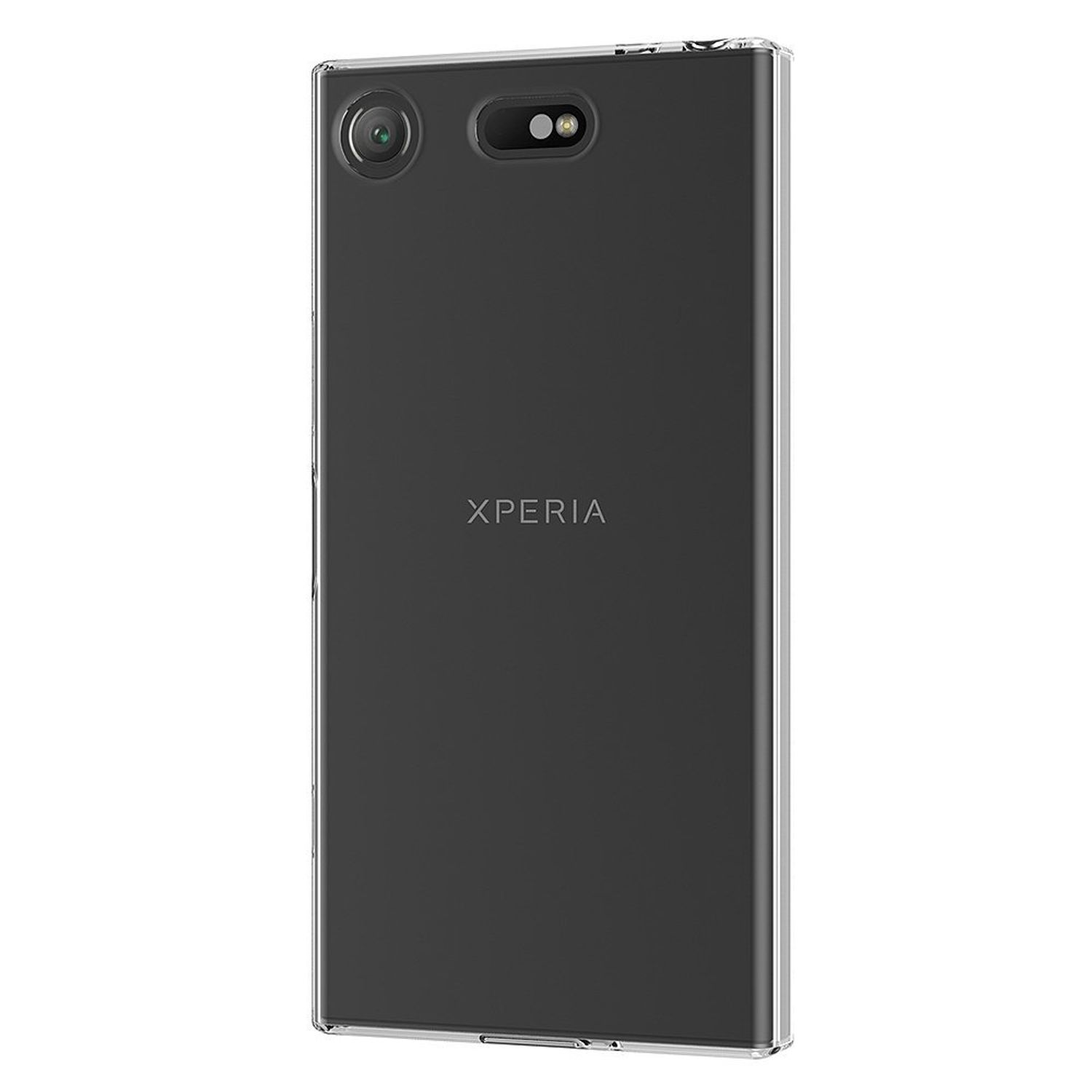 Backcover, Xperia Transparent Handyhülle Sony, Ultra DESIGN KÖNIG Bumper, Compact, Dünn XZ1