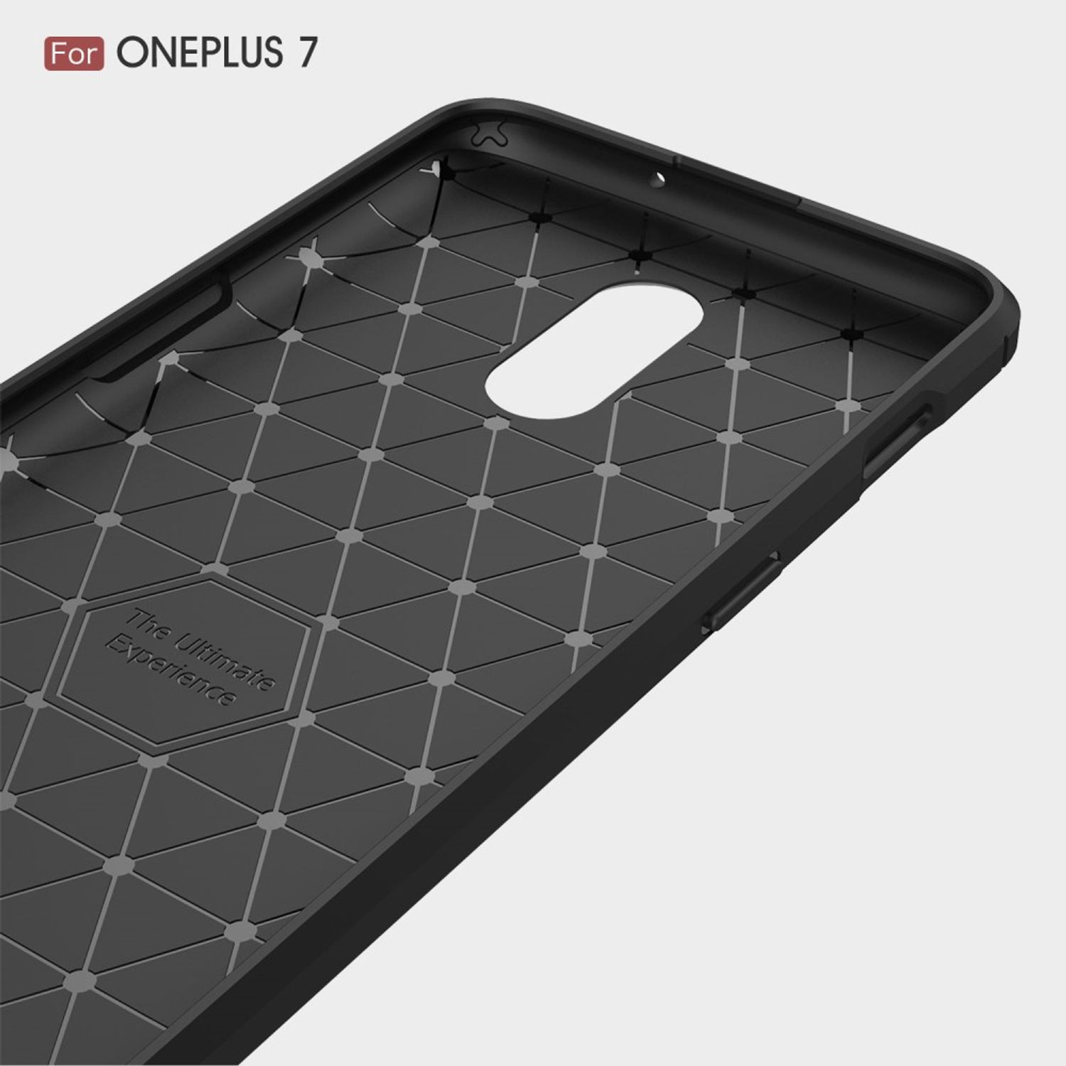 KÖNIG DESIGN Handyhülle Carbon Optik, Backcover, Blau 7, OnePlus