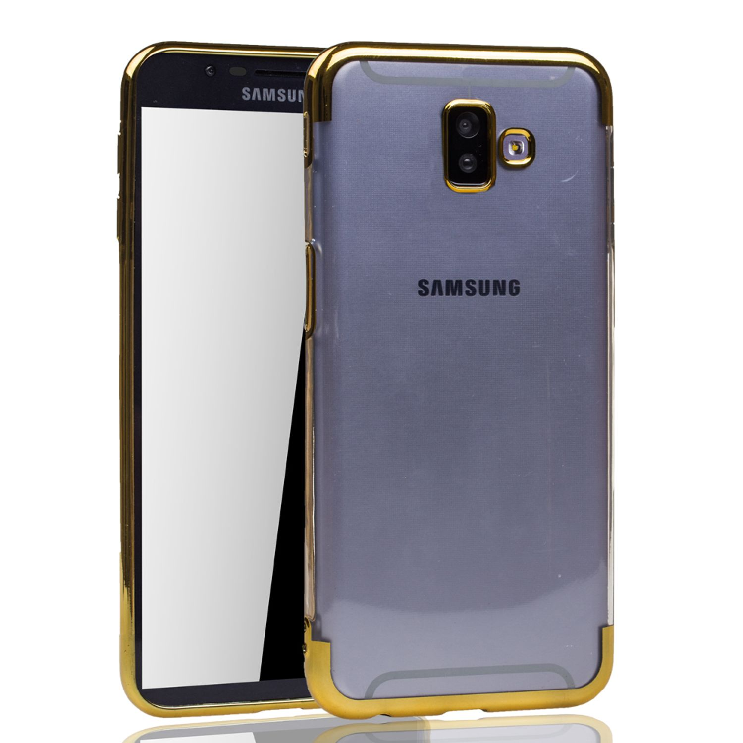 Schutzhülle, Backcover, DESIGN J6 Gold Samsung, Galaxy KÖNIG Plus,