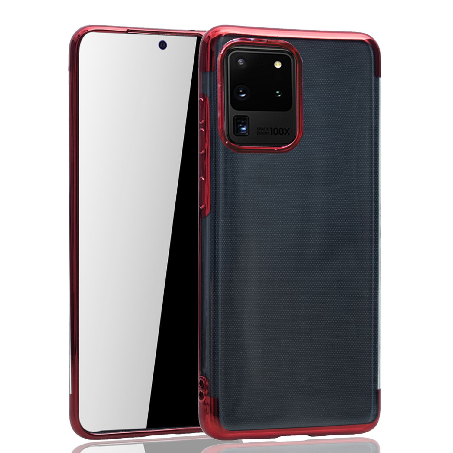 KÖNIG DESIGN Schutzhülle, Backcover, Samsung, Galaxy S20 Ultra, Rot