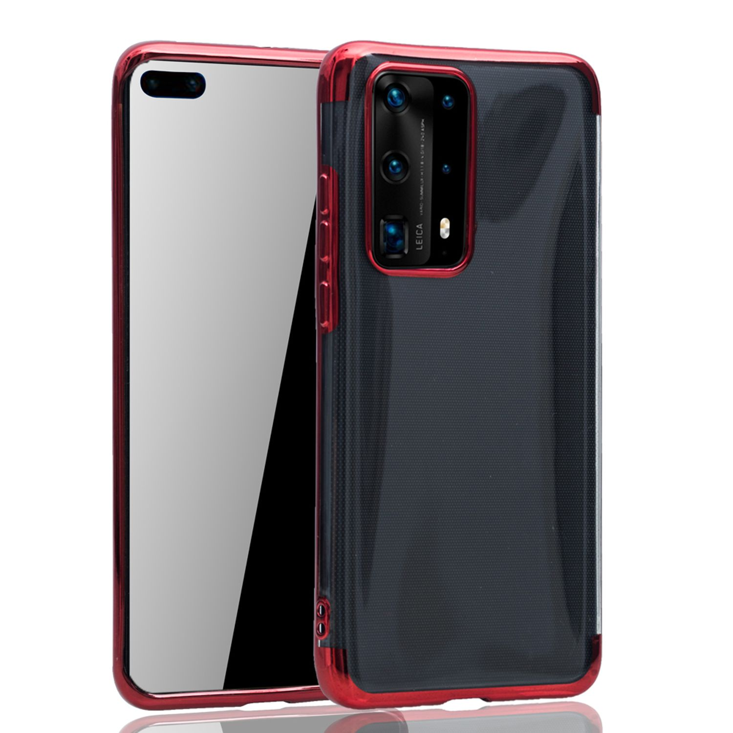 Rot Backcover, DESIGN KÖNIG Schutzhülle, Huawei, Pro, P40