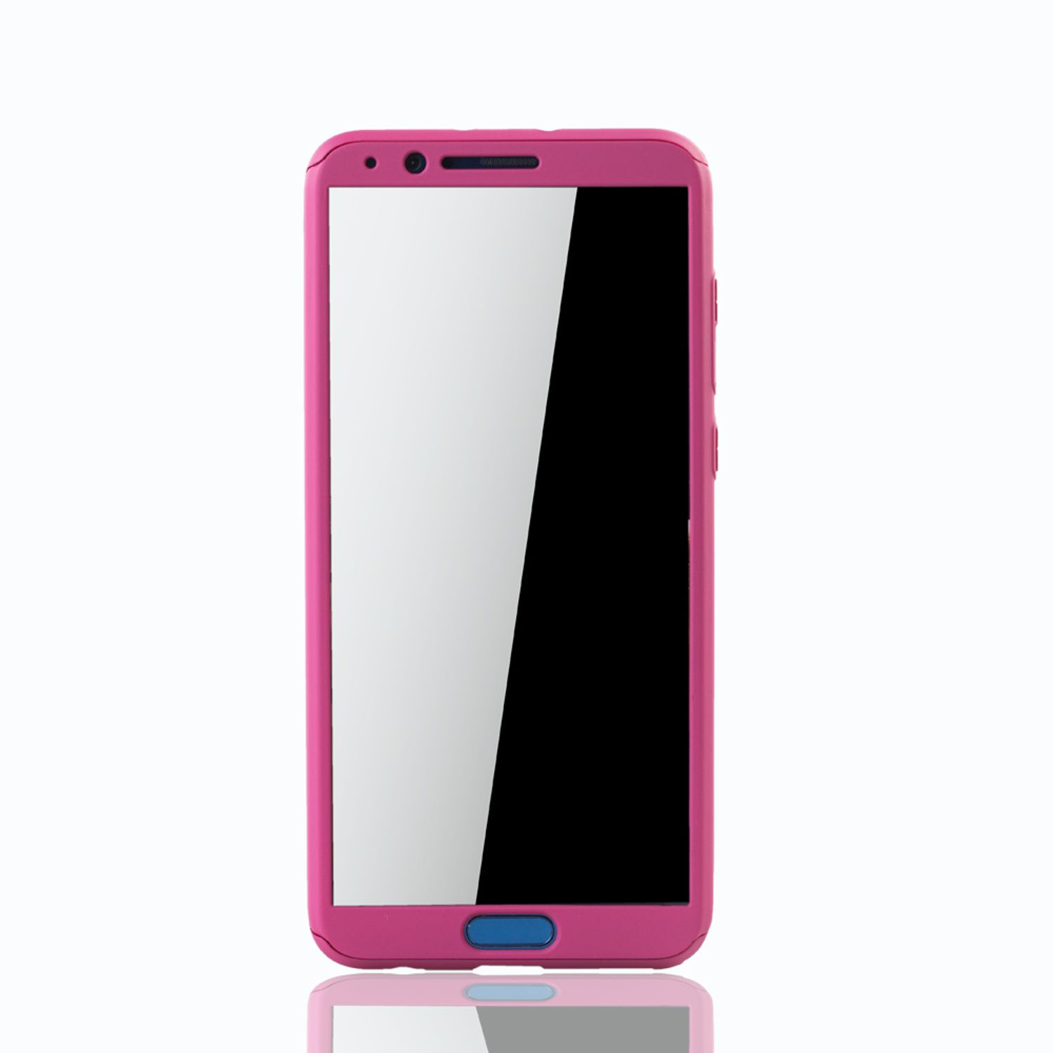 KÖNIG DESIGN Schutzhülle, Full Cover, Pink Huawei, View Honor 10