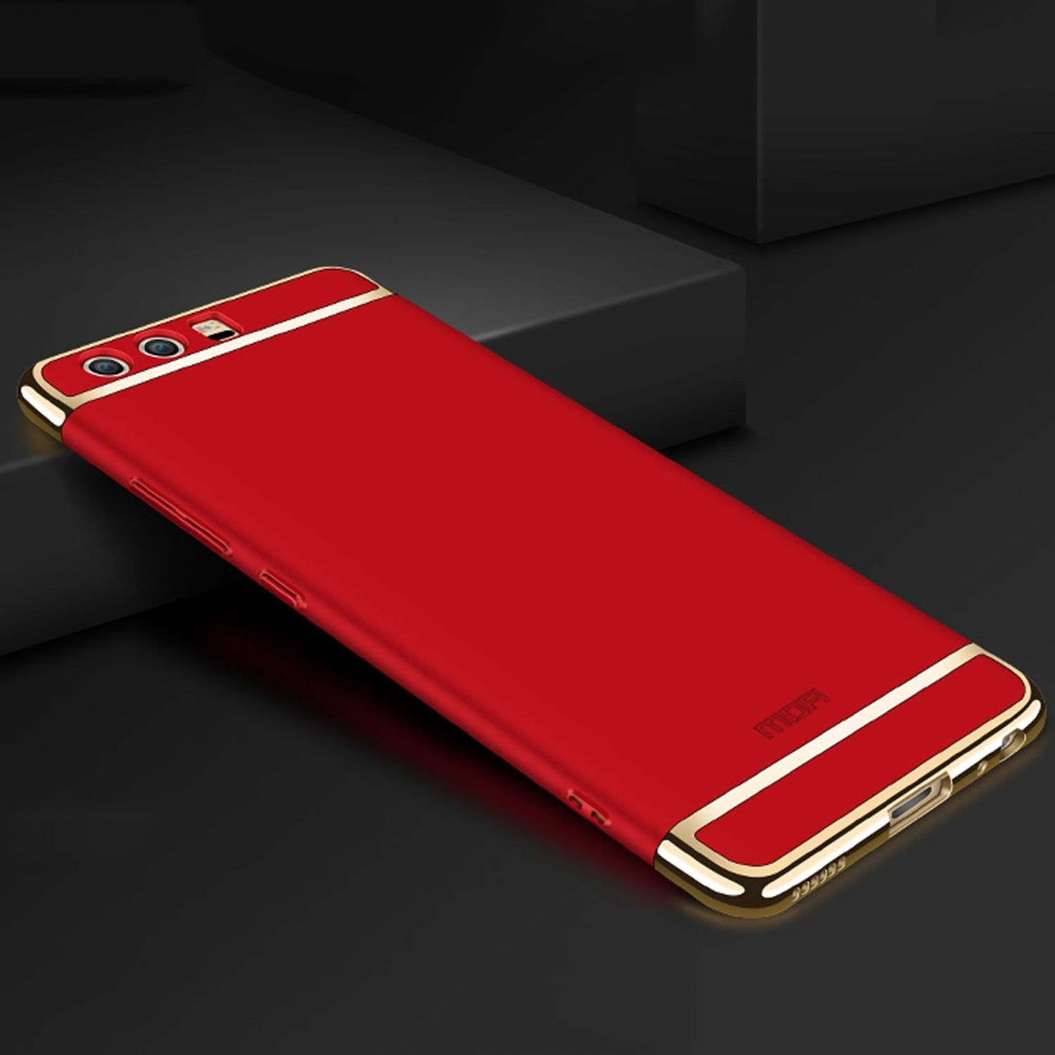Huawei, DESIGN Rot KÖNIG P20, Backcover, Schutzhülle,