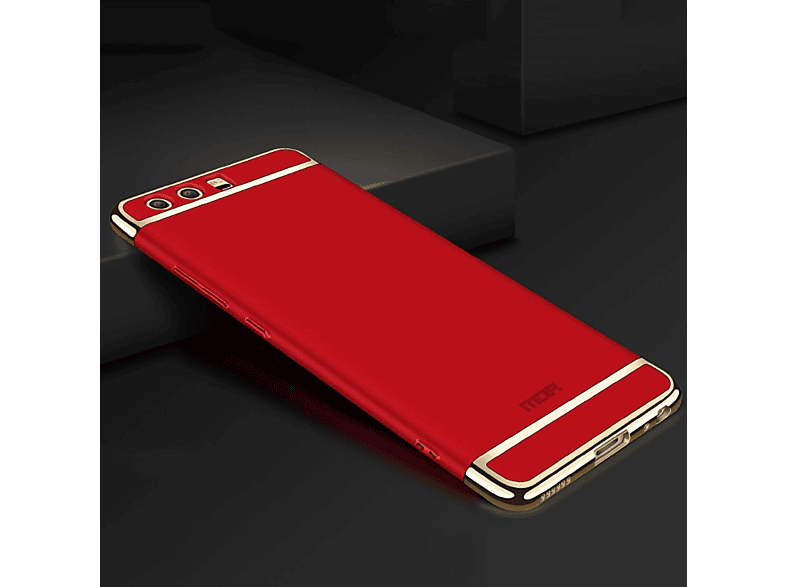 KÖNIG DESIGN Schutzhülle, Backcover, Huawei, P9, Rot