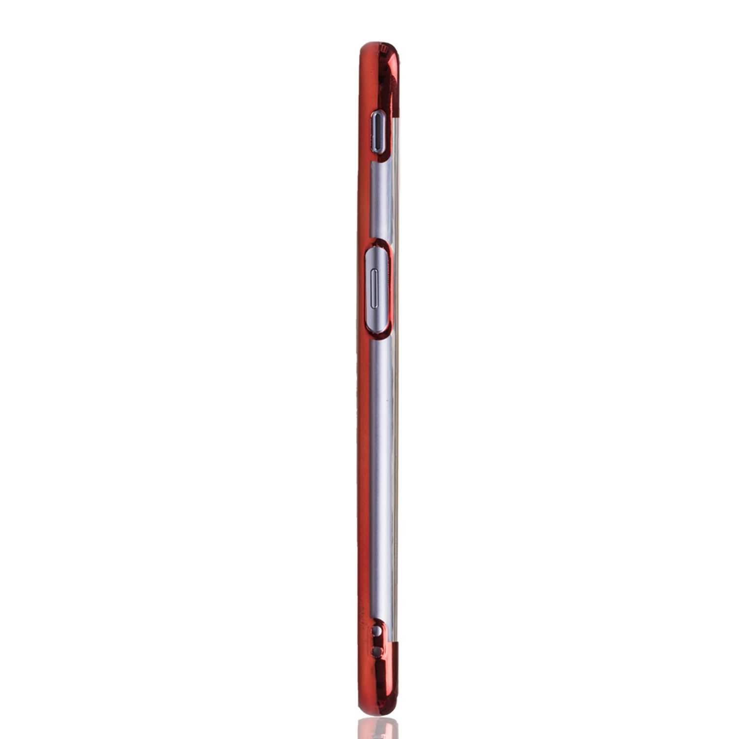 KÖNIG DESIGN Schutzhülle, Backcover, J6 Plus, Rot Galaxy Samsung