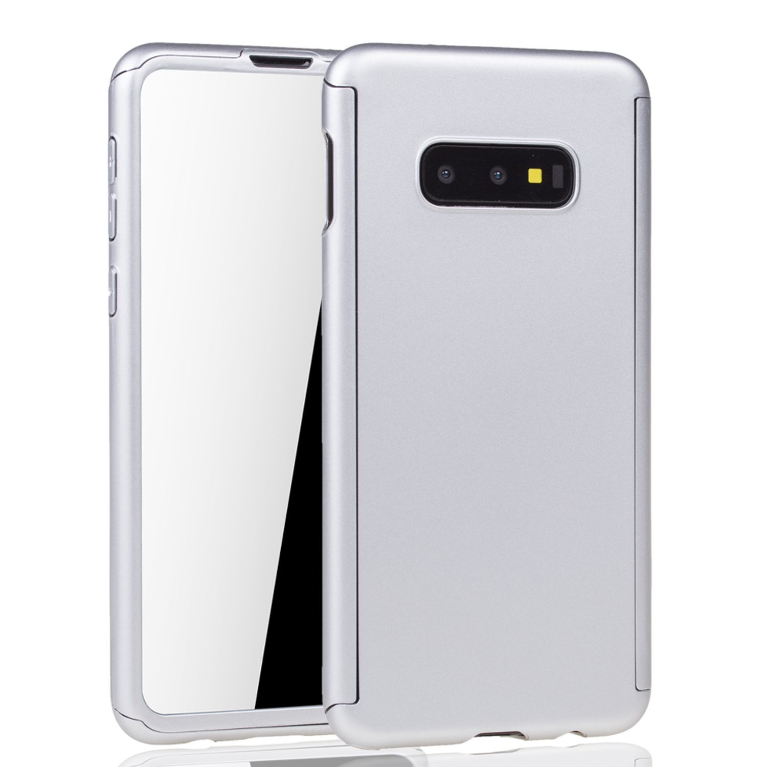 Galaxy Samsung, KÖNIG DESIGN Silber Full Schutzhülle, Cover, S10e,