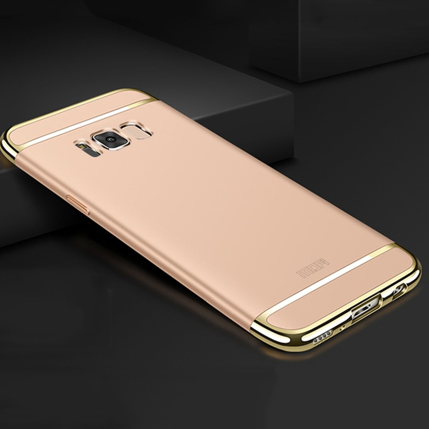 KÖNIG DESIGN Schutzhülle, Galaxy Samsung, Plus, S8 Gold Backcover
