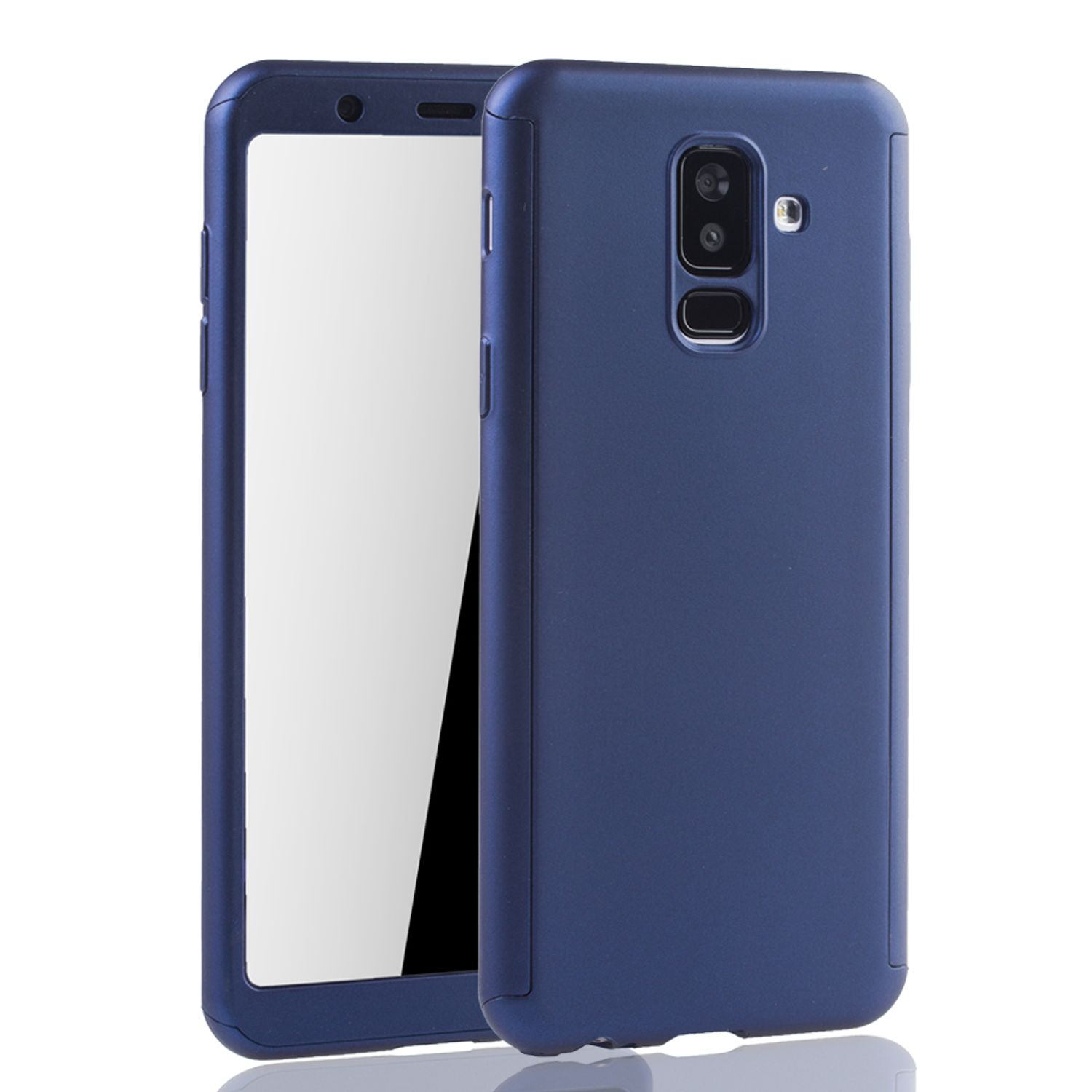 Plus DESIGN Schutzhülle, Blau KÖNIG Cover, A6 Samsung, (2018), Galaxy Full