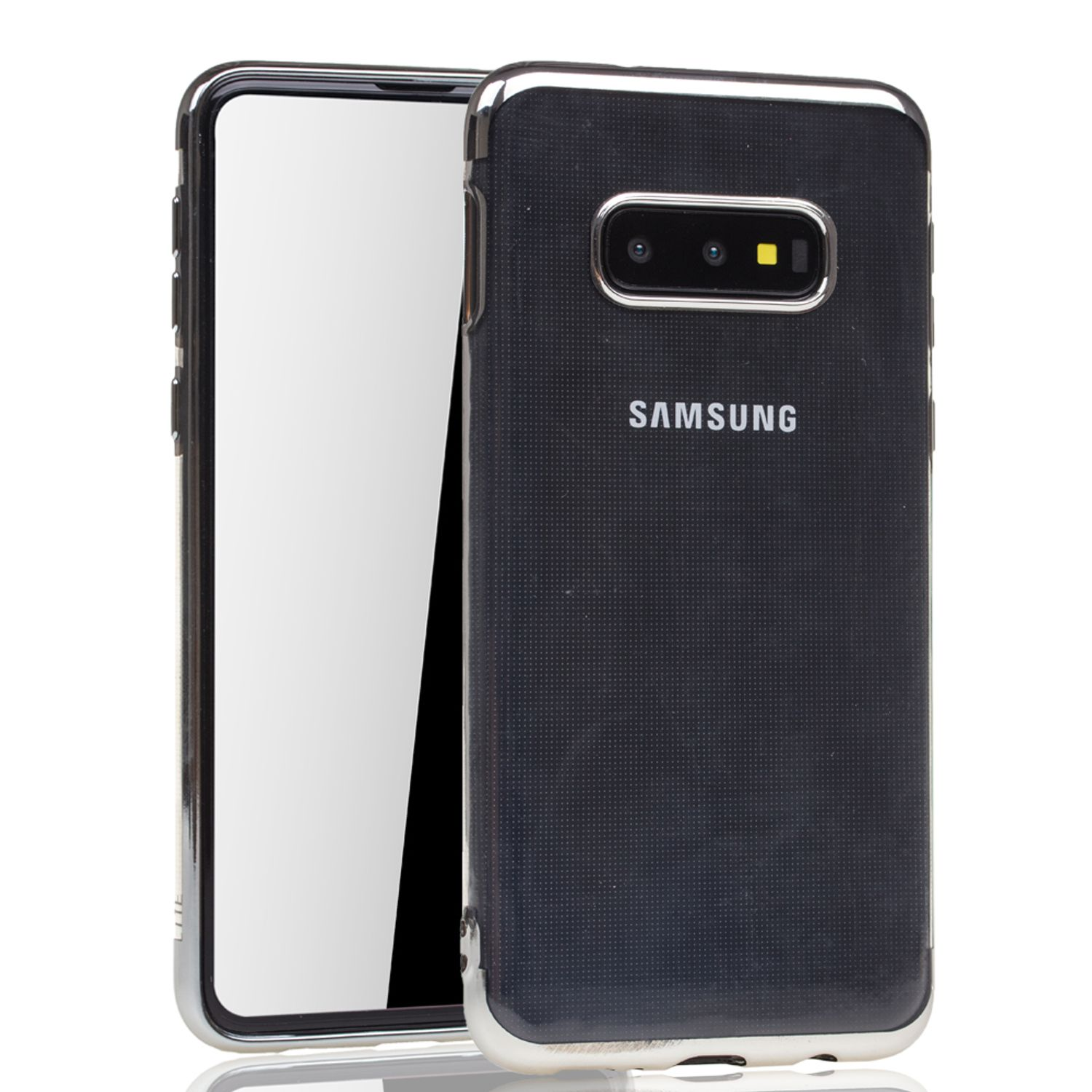Galaxy Backcover, Samsung, KÖNIG Silber S10e, DESIGN Schutzhülle,