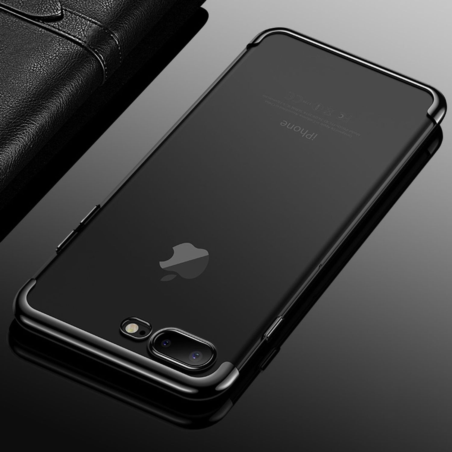 Schwarz iPhone DESIGN Schutzhülle, Plus, 7 KÖNIG Backcover, Apple,