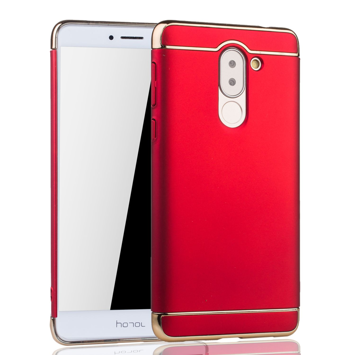 Schutzhülle, Backcover, KÖNIG Rot Huawei, DESIGN Honor 6X,