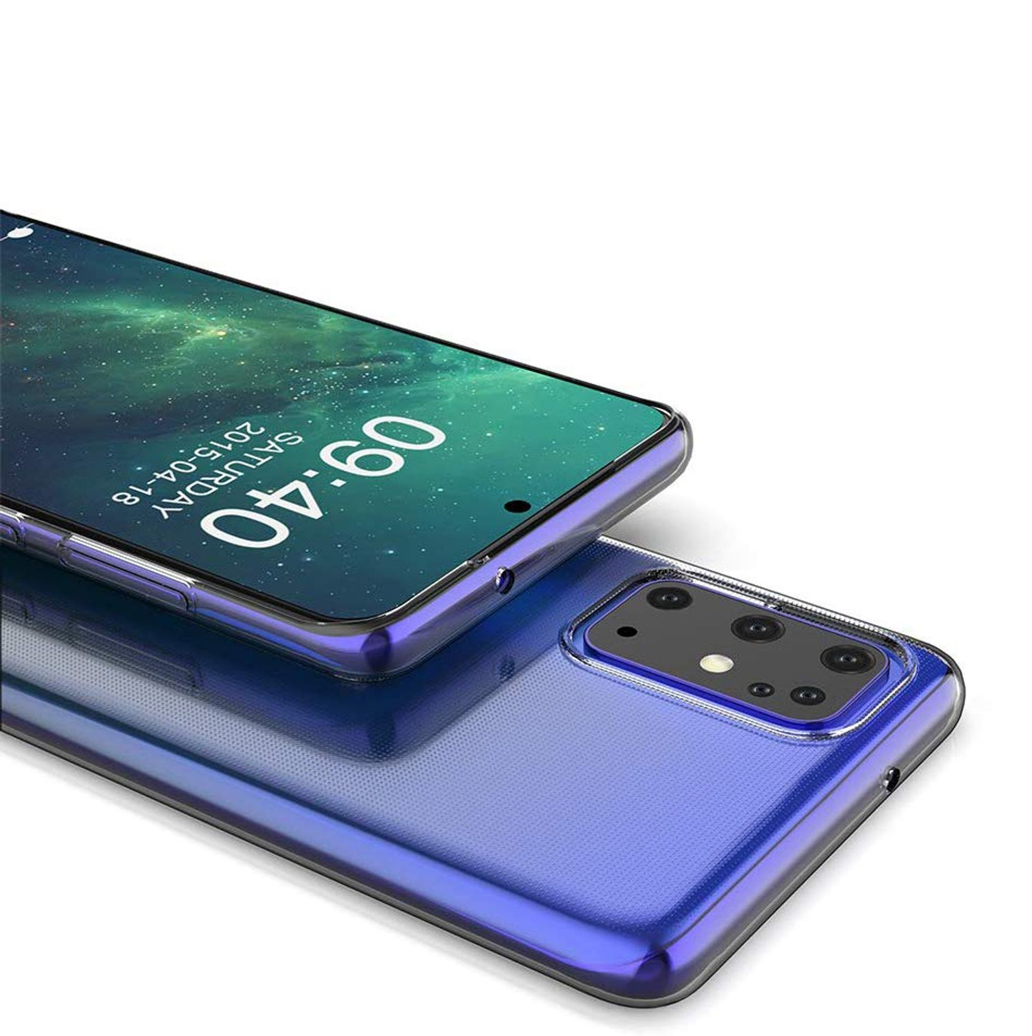 KÖNIG DESIGN Handyhülle Ultra Dünn Bumper, Plus, Galaxy S20 Transparent Samsung, Backcover