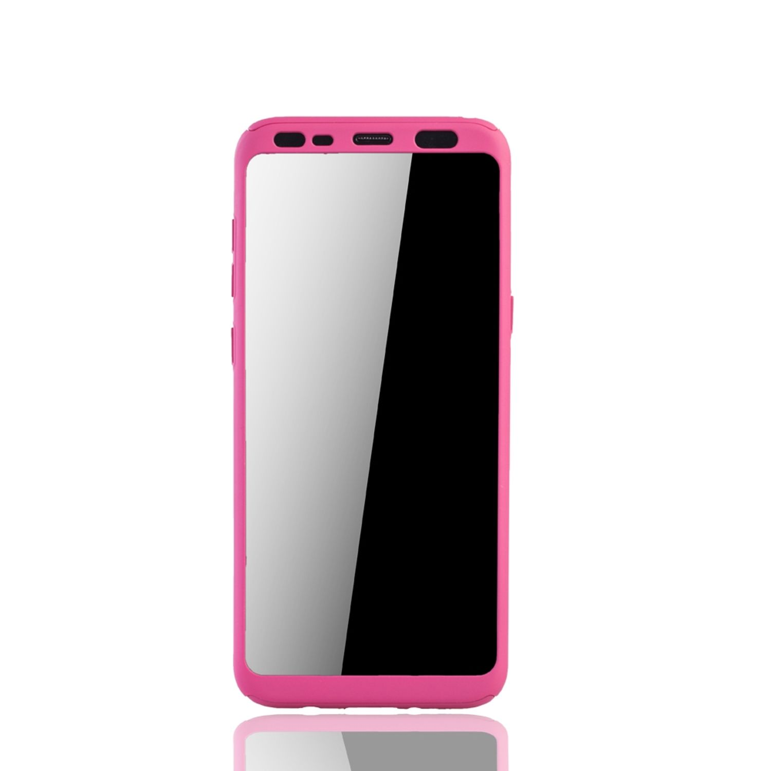 KÖNIG DESIGN Schutzhülle, Full Cover, Galaxy S8 Samsung, Plus, Pink
