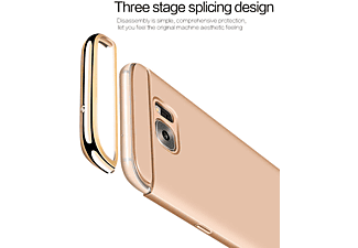 KÖNIG DESIGN Schutzhülle, Backcover, Samsung, Galaxy S7, Gold