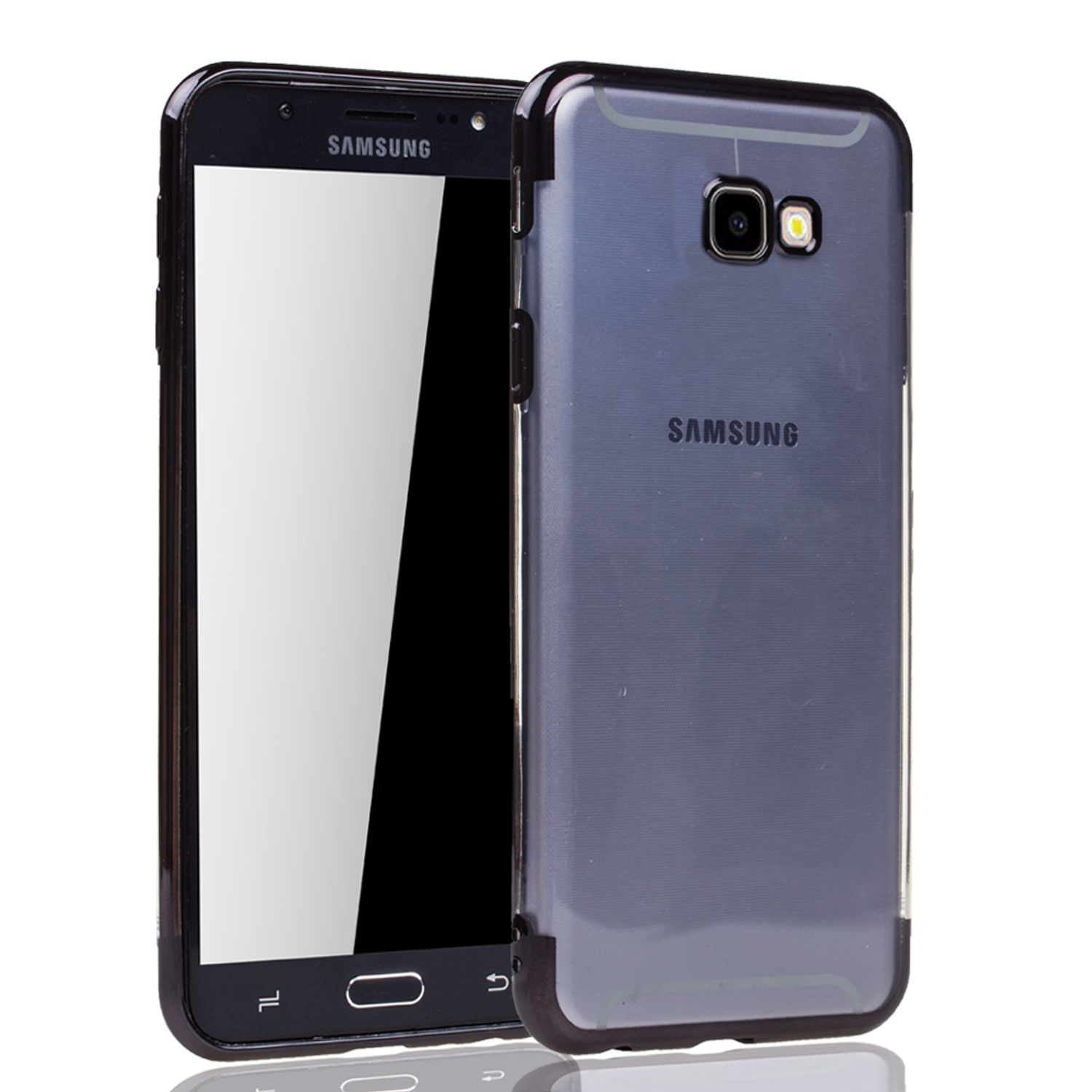 Galaxy J4 Plus, Samsung, KÖNIG DESIGN Backcover, Schutzhülle, Schwarz