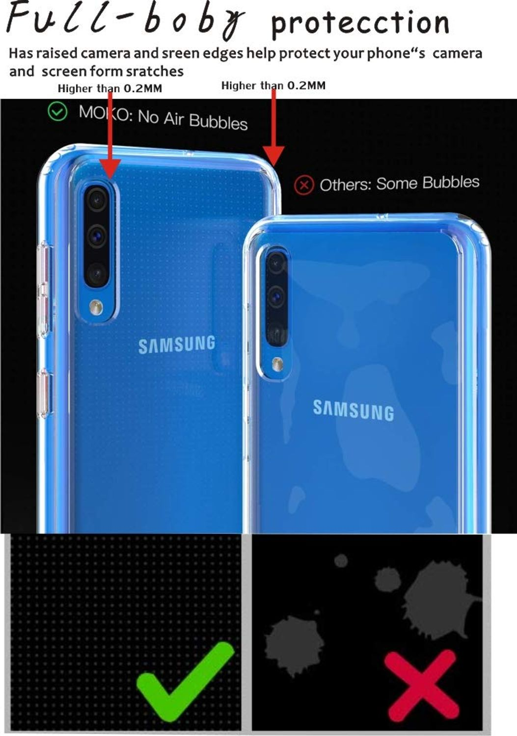 Galaxy Ultra Transparent Dünn Backcover, DESIGN A50s, KÖNIG Bumper, Handyhülle Samsung,