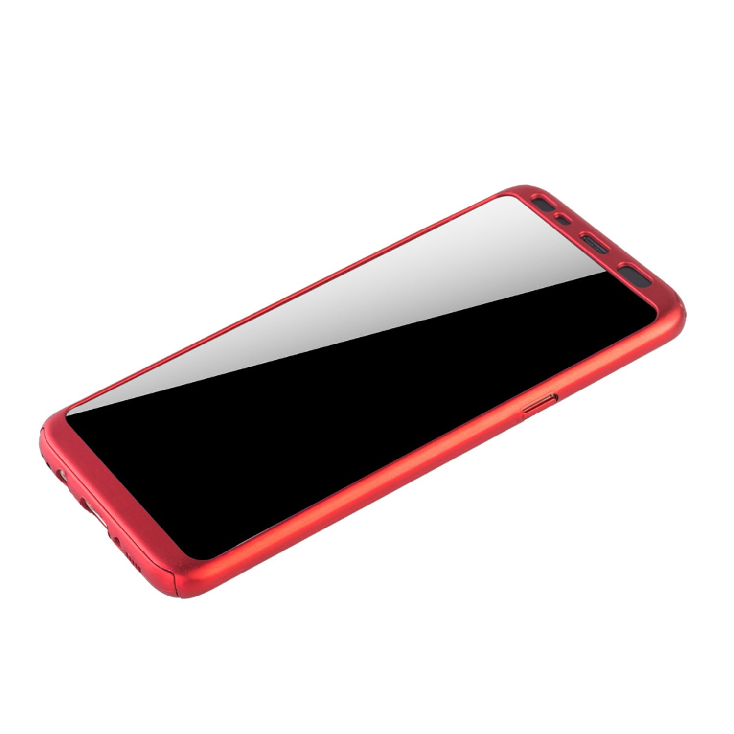 KÖNIG DESIGN Schutzhülle, S8, Full Rot Samsung, Cover, Galaxy