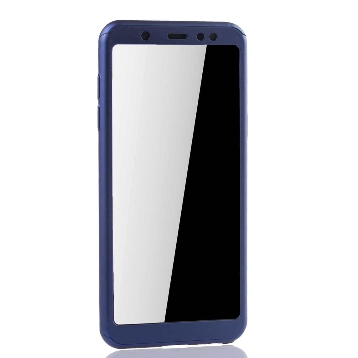 (2018), DESIGN A6 Galaxy Samsung, Full Blau Plus KÖNIG Schutzhülle, Cover,